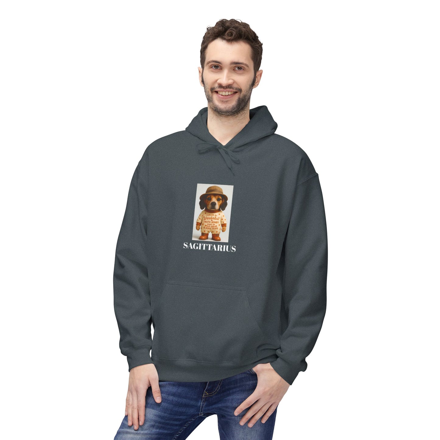 Sagittarius Wanderlust Hoodie, Dog Explorer Sweatshirt