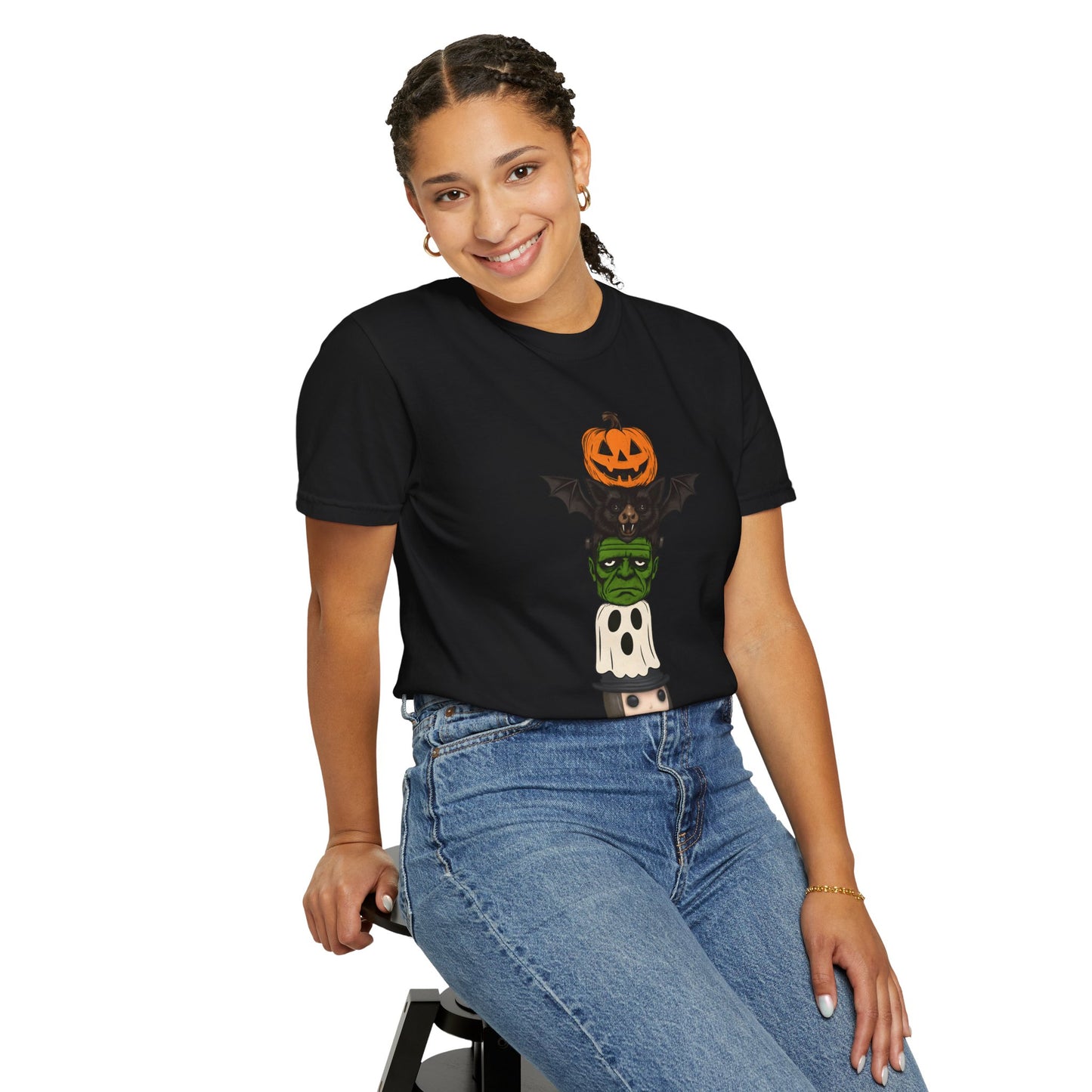 Prince of Darkness Halloween Tower T-shirt, Unisex Halloween Tee, Spooky Graphic Shirt, Fall Costume Top, Fun Ghost T-shirt, Trick or Treat Apparel