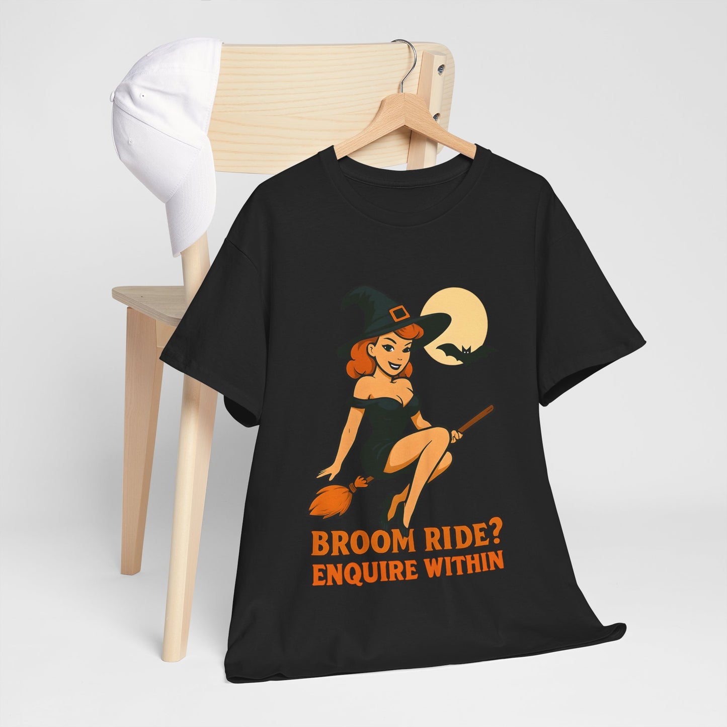 Halloween Witch Tee, Unisex Cotton T-Shirt, Spooky Apparel, Cute Halloween Shirt, Witchy Gifts, Fun Costume Top