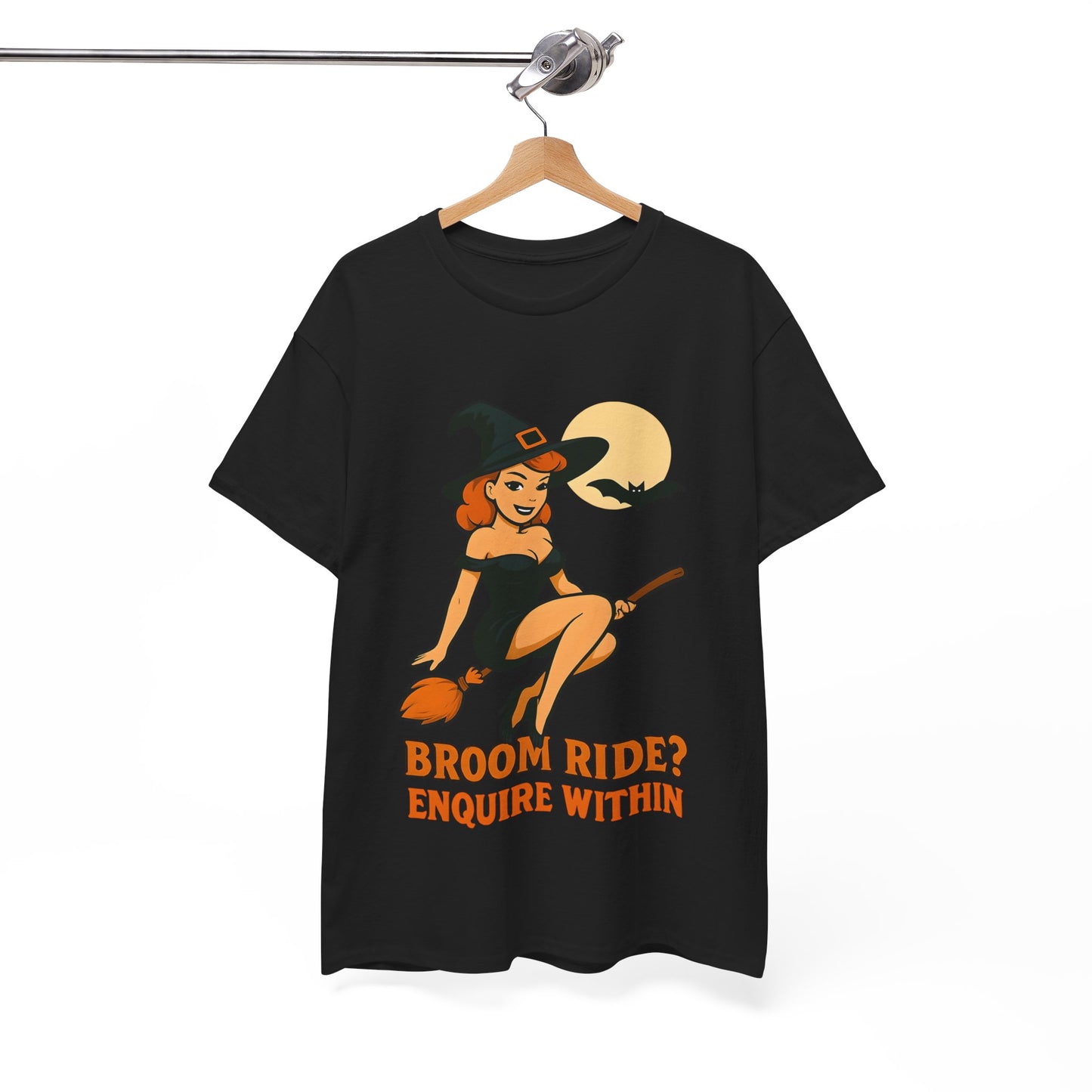 Halloween Witch Tee, Unisex Cotton T-Shirt, Spooky Apparel, Cute Halloween Shirt, Witchy Gifts, Fun Costume Top