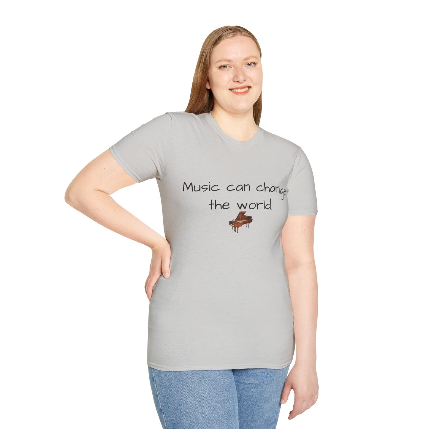 Inspirational Quote Tee, Unisex Softstyle T-Shirt, Music Lover Gift, Casual Wear