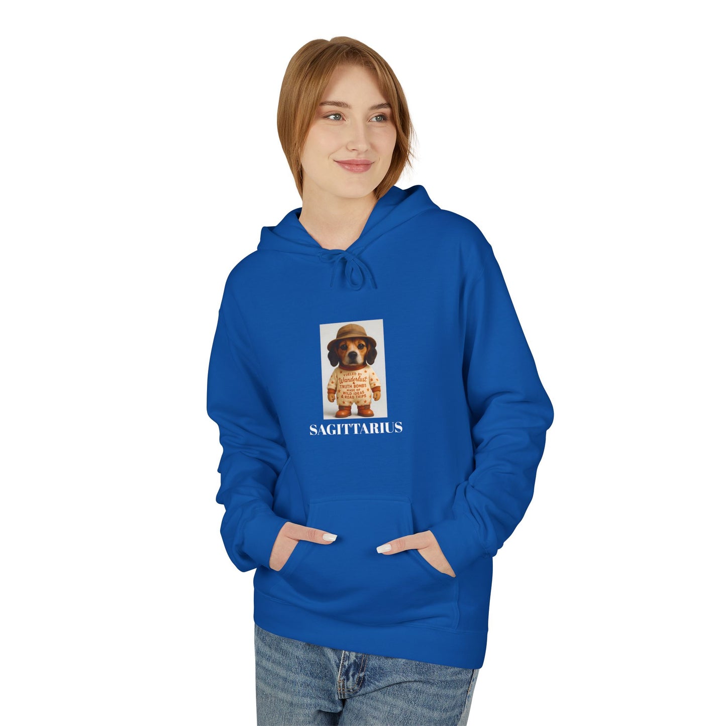 Sagittarius Wanderlust Hoodie, Dog Explorer Sweatshirt