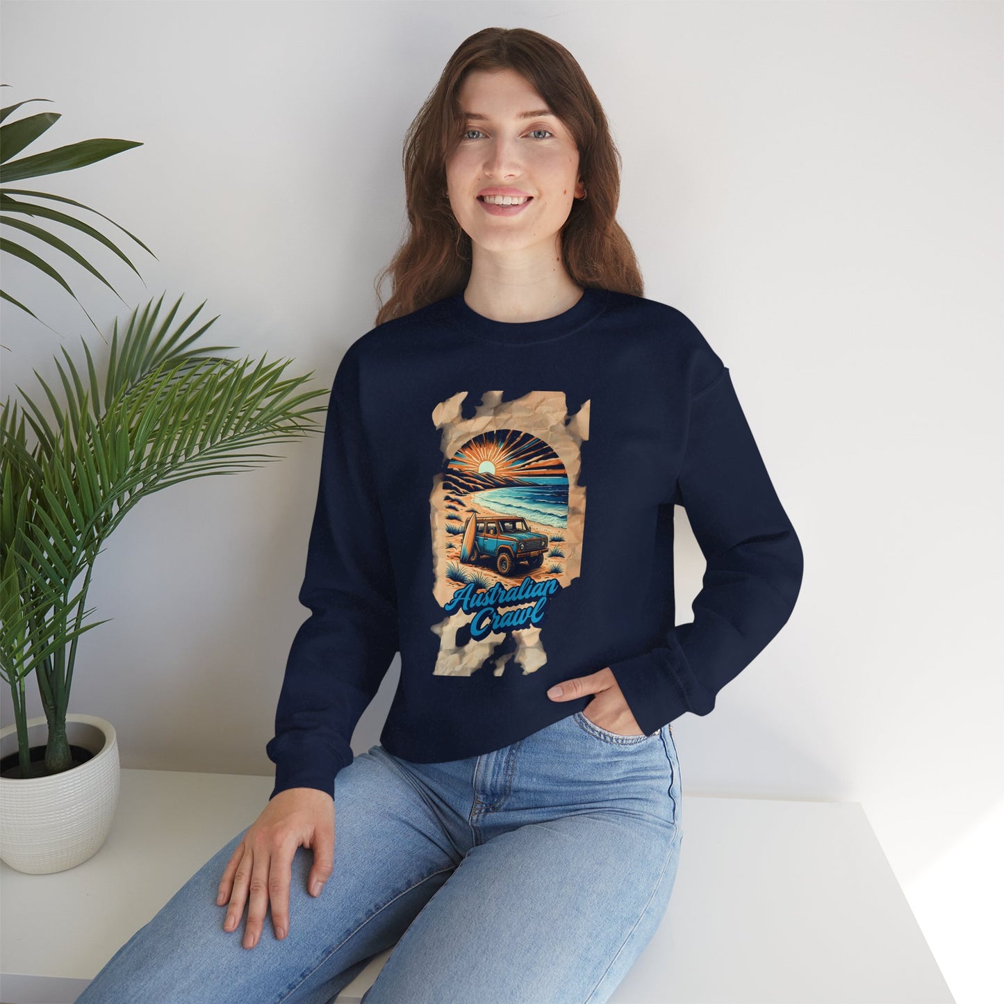 Crewneck Sweatshirt - Australian Crawl Design