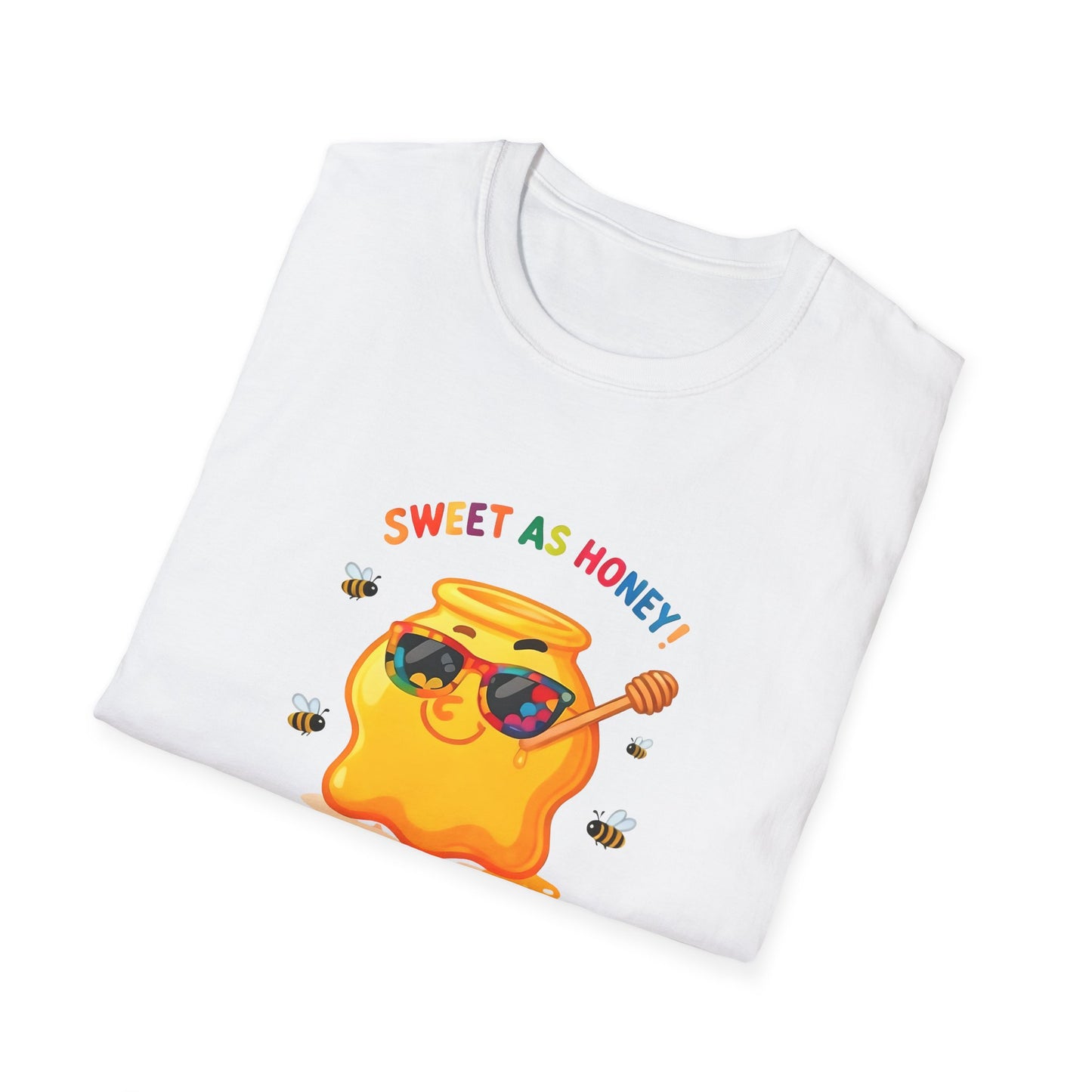 Sweet as Honey Unisex T-Shirt - Cute Graphic Tee, Casual Wear, Gift for Friends, Summer Fashion, Bee Lovers Gift