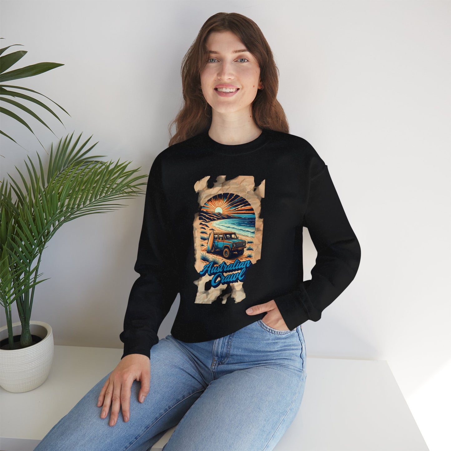 Crewneck Sweatshirt - Australian Crawl Design