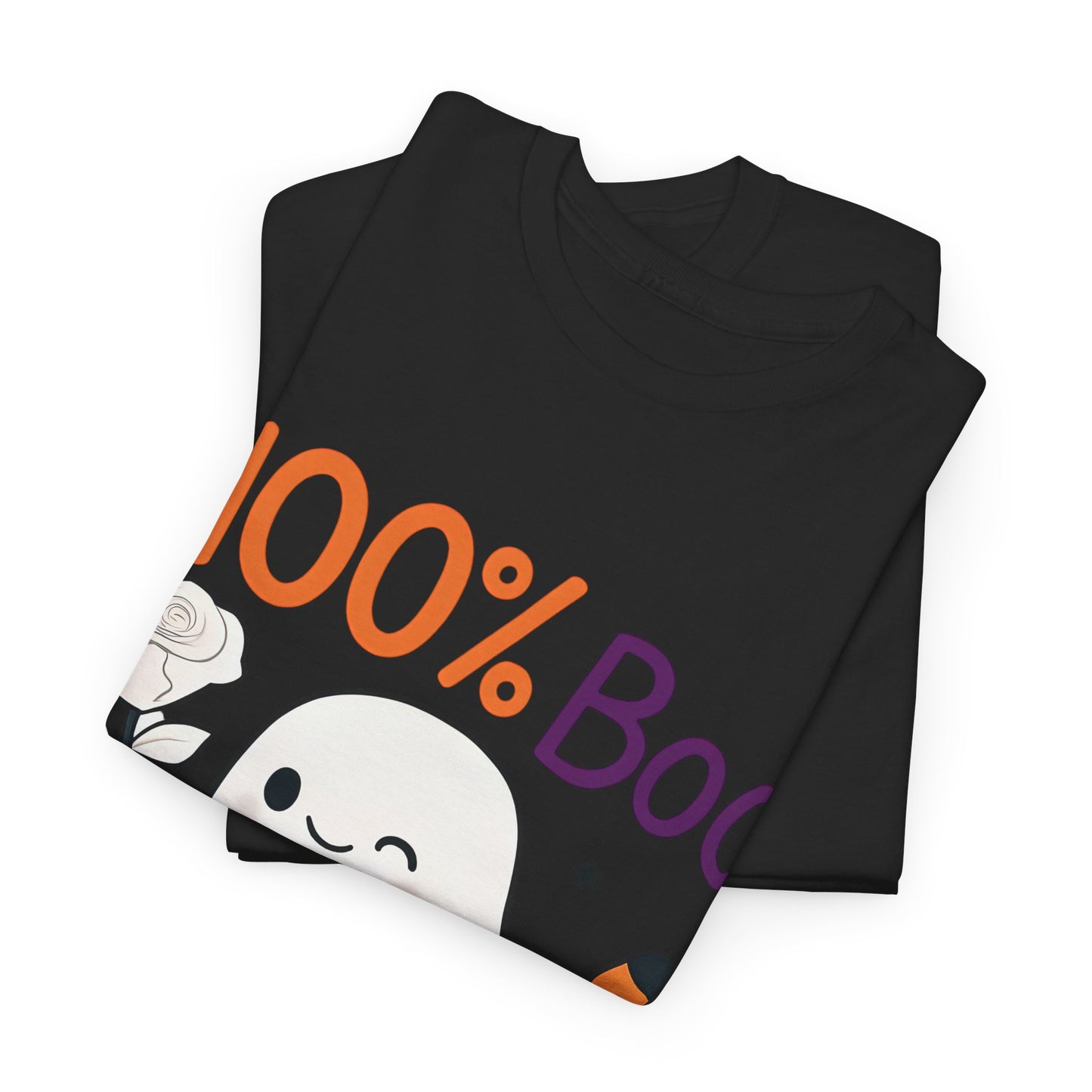 100% Boo Ghost Tee - Cute Halloween Unisex Shirt, Spooky T-Shirt, Halloween Costume Top, Fall Apparel, Ghost Lovers Gift