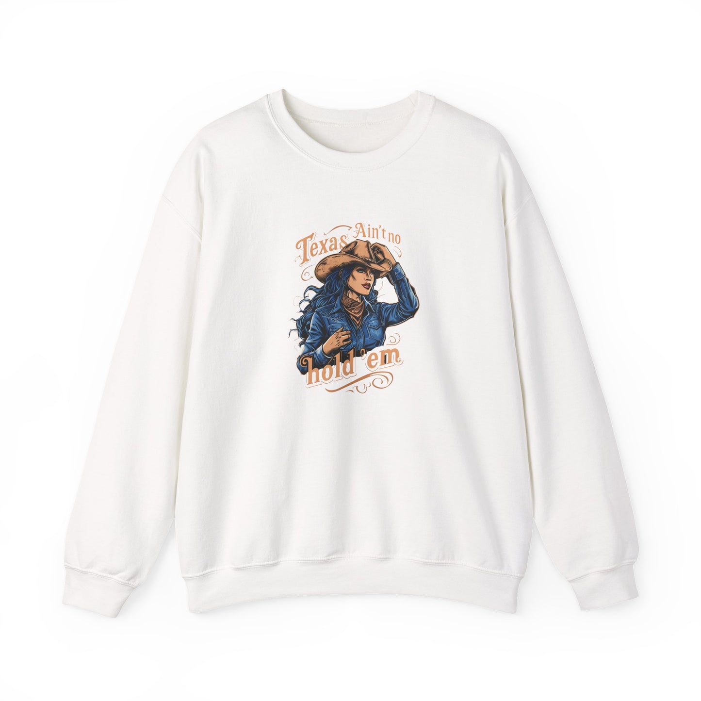 Texas Hold em Sweatshirt - Unisex Heavy Blend Crewneck