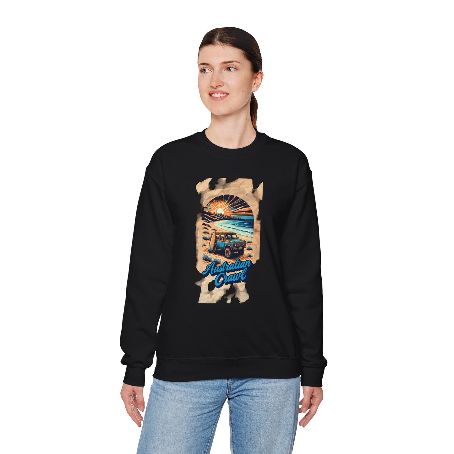 Crewneck Sweatshirt - Australian Crawl Design