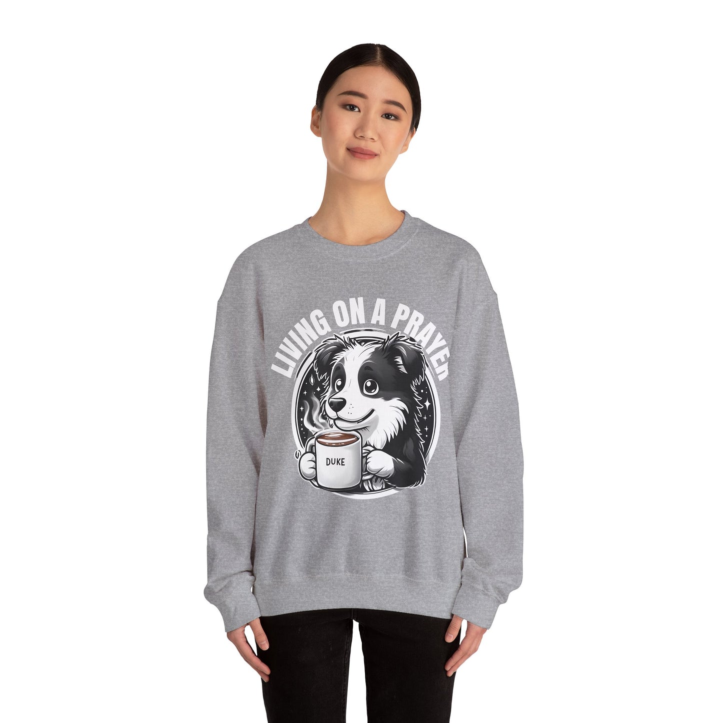 Bon Jovi Inspired Unisex Heavy Blend™ Border Collie Crewneck, Cozy Unisex Sweater, Dog Lover Gift, Comfortable Pullover, Ethically Made