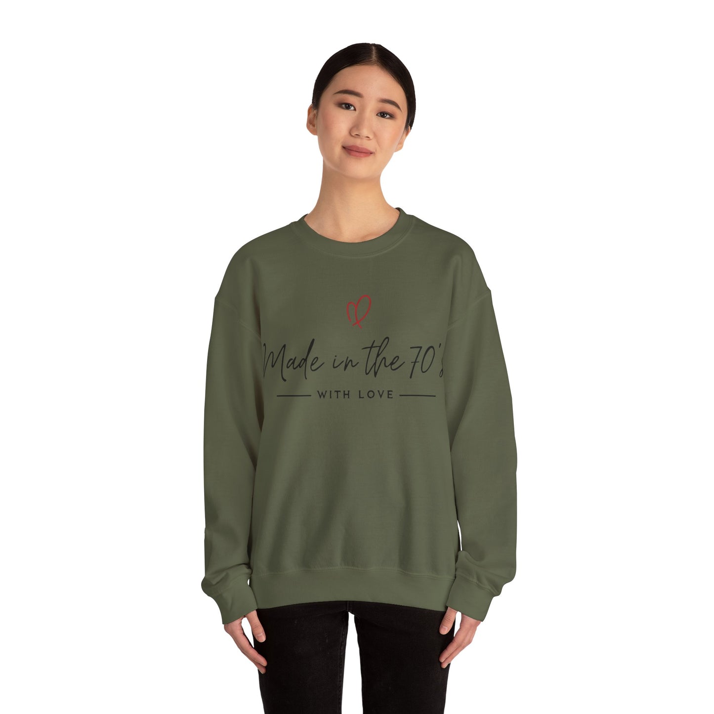 Made in the 70's Unisex Heavy Blend™ Crewneck Sweatshirt - Made in the 70's with love..