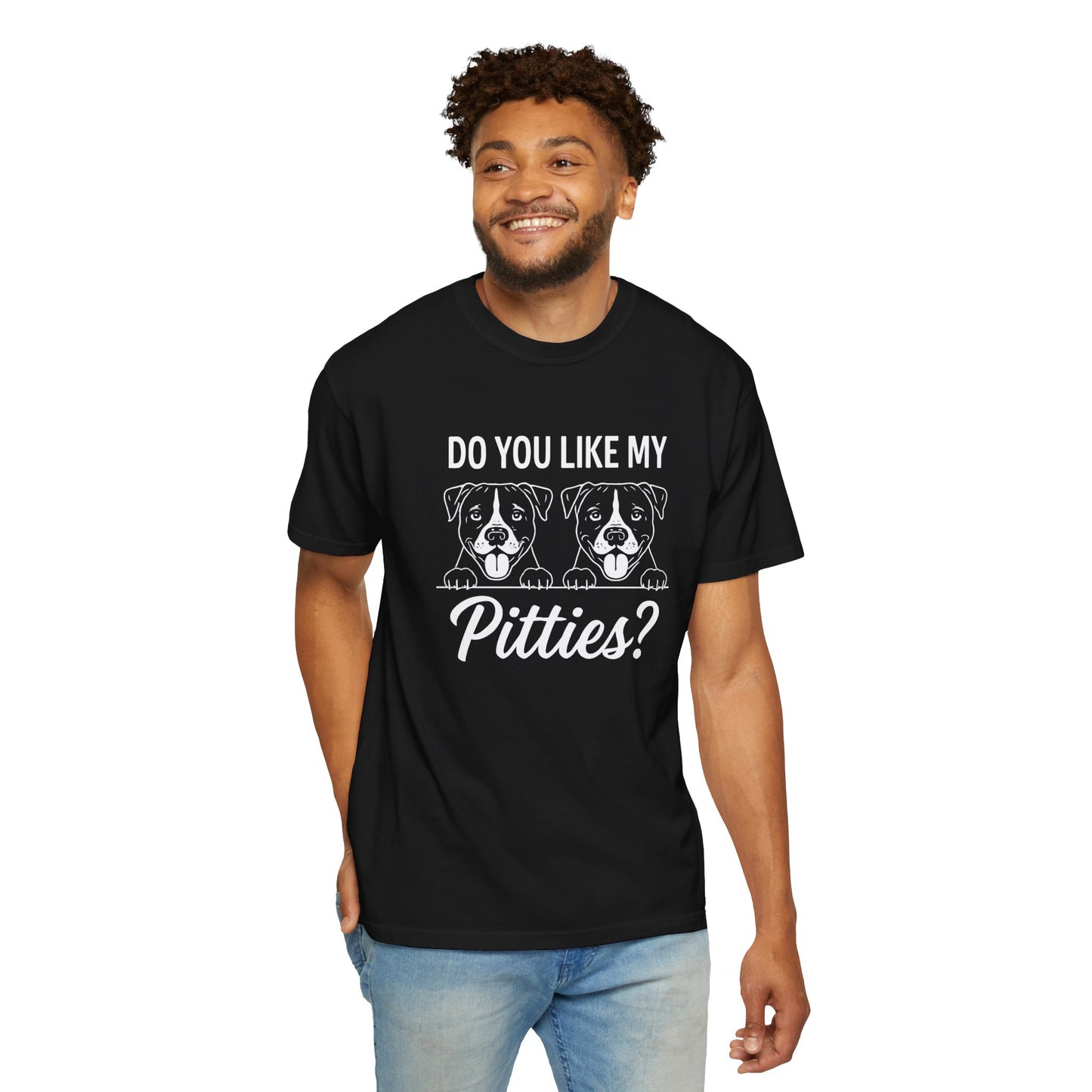 Pitties Dog Lovers Black T-shirt