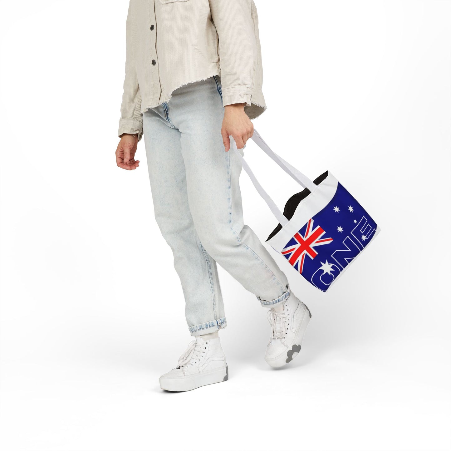 Australia Flag 'ONE' Canvas Tote Bag — Patriotic Aussie Market Tote
