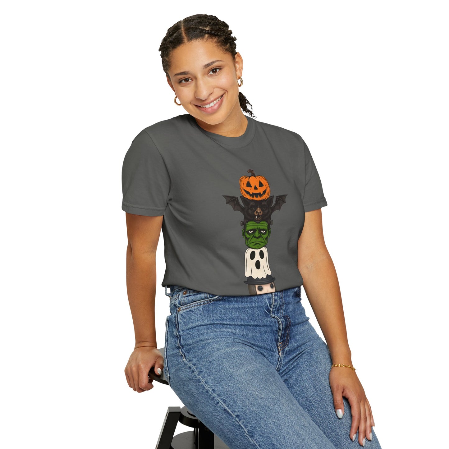 Prince of Darkness Halloween Tower T-shirt, Unisex Halloween Tee, Spooky Graphic Shirt, Fall Costume Top, Fun Ghost T-shirt, Trick or Treat Apparel