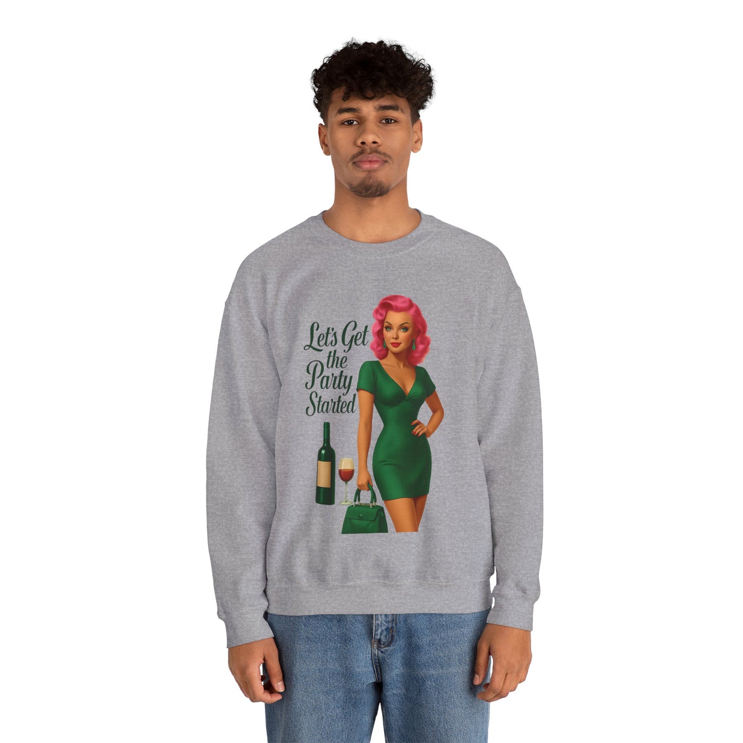 Let's Get the Party Started Unique Sweatshirt Design