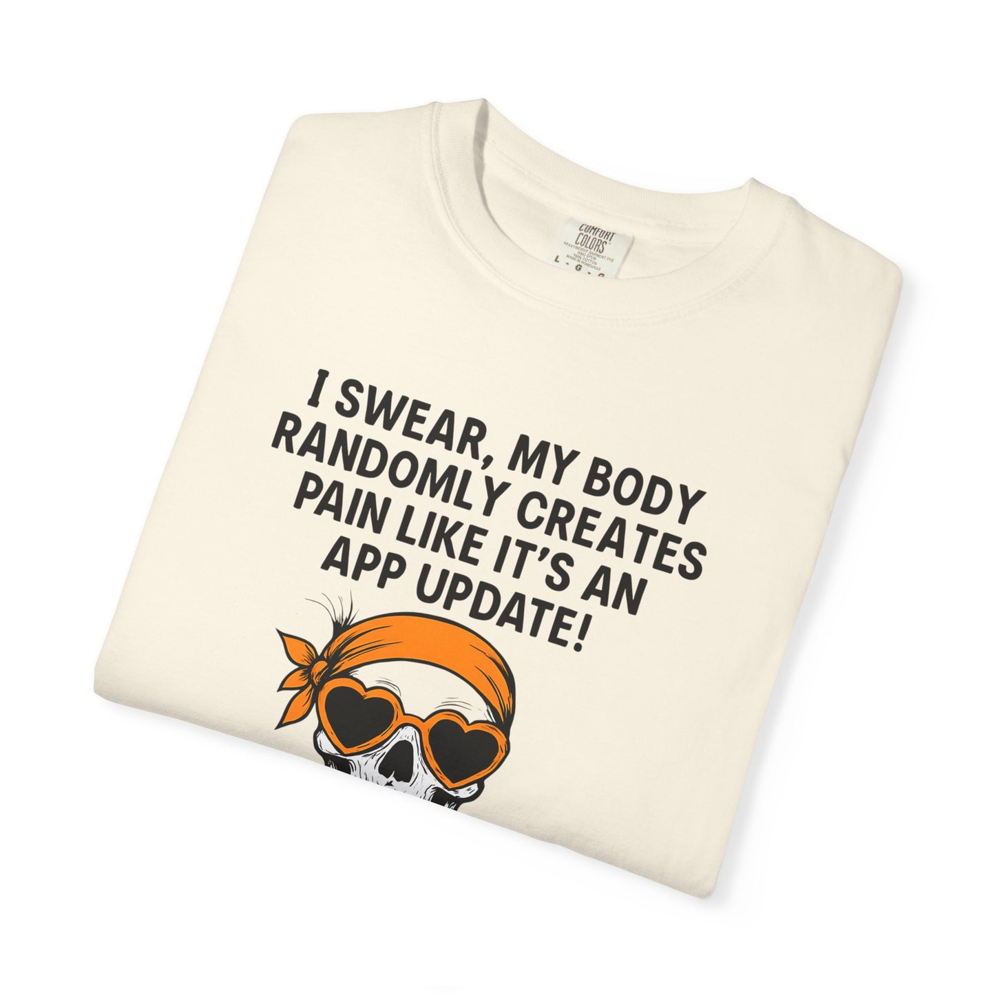 Funny Skeleton T-Shirt, Unisex Humor Tee, Gift for Tech Lovers, App Update Joke Shirt, Casual Wear