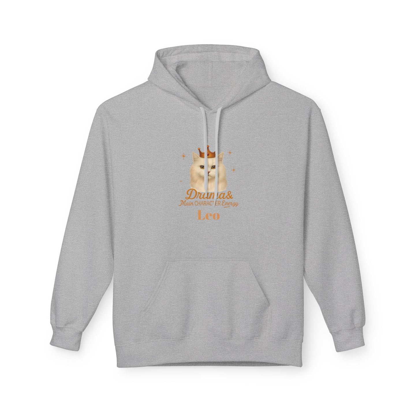 Leo Cat Drama & Main Character Energy Hoodie