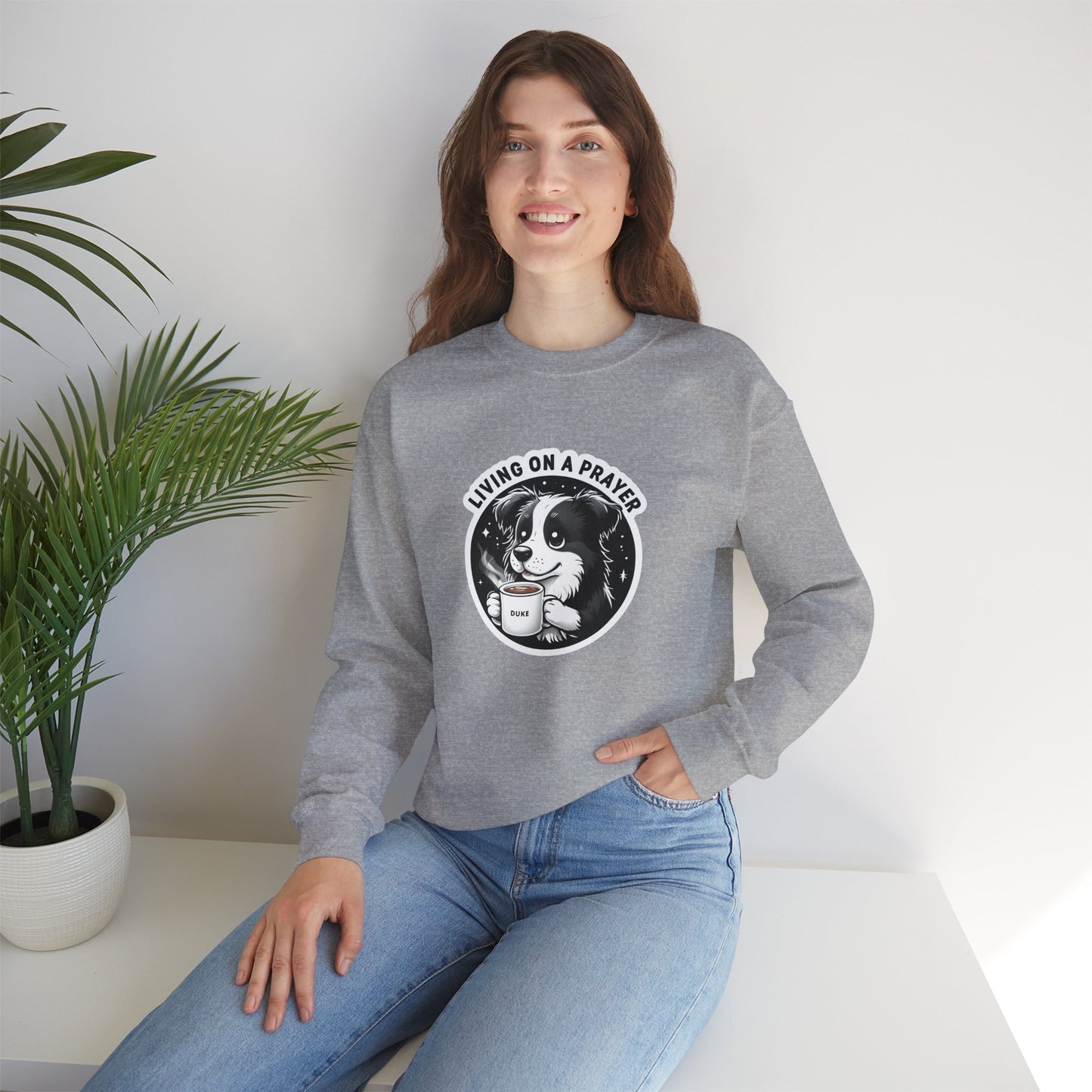 Music Inspired Unique Design Border Collie Sweatshirt