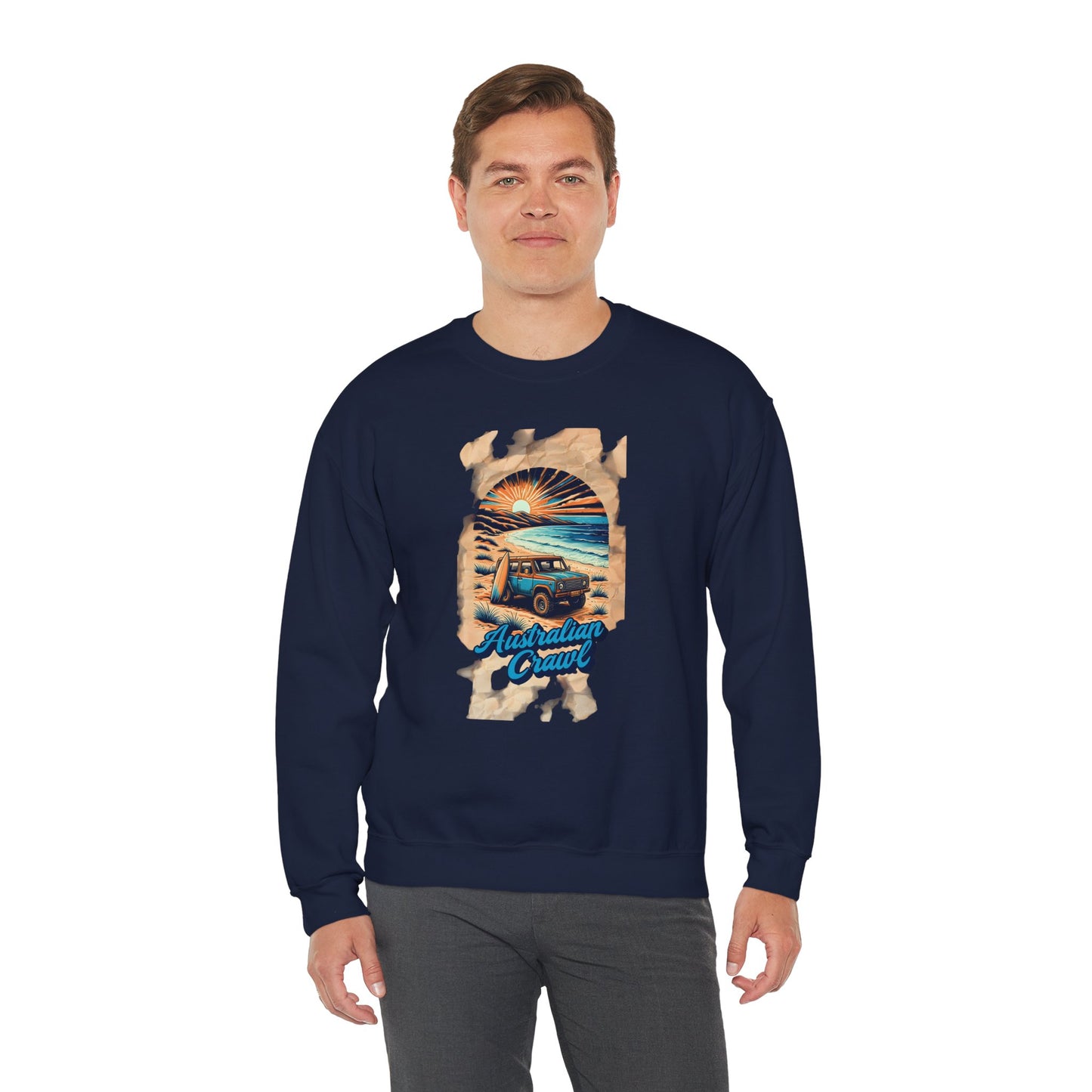 Crewneck Sweatshirt - Australian Crawl Design