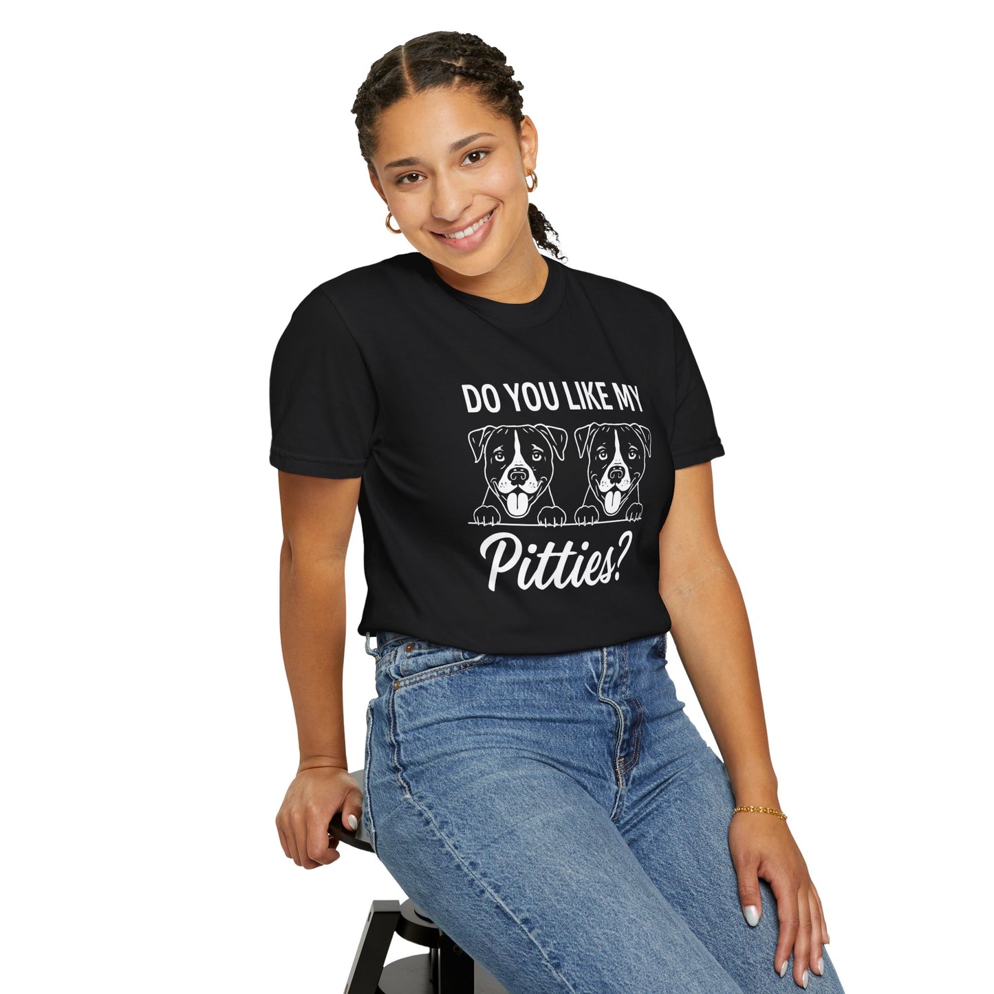Pitties Dog Lovers Black T-shirt