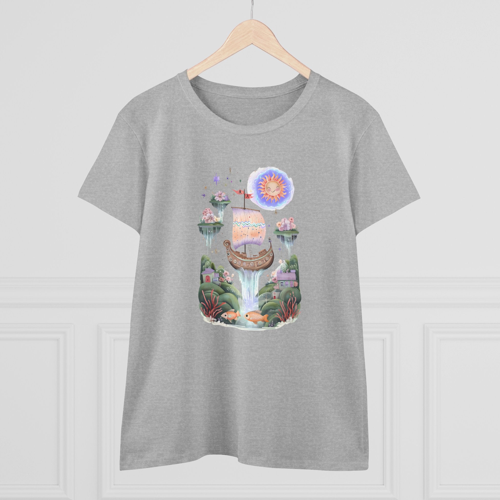 Whimsical Graphic Tee, Dreamy Summer Shirt, Nature Lover Gift, Inspirational Fashion, Women's Casual Top, Perfect for Festivals, Gift for