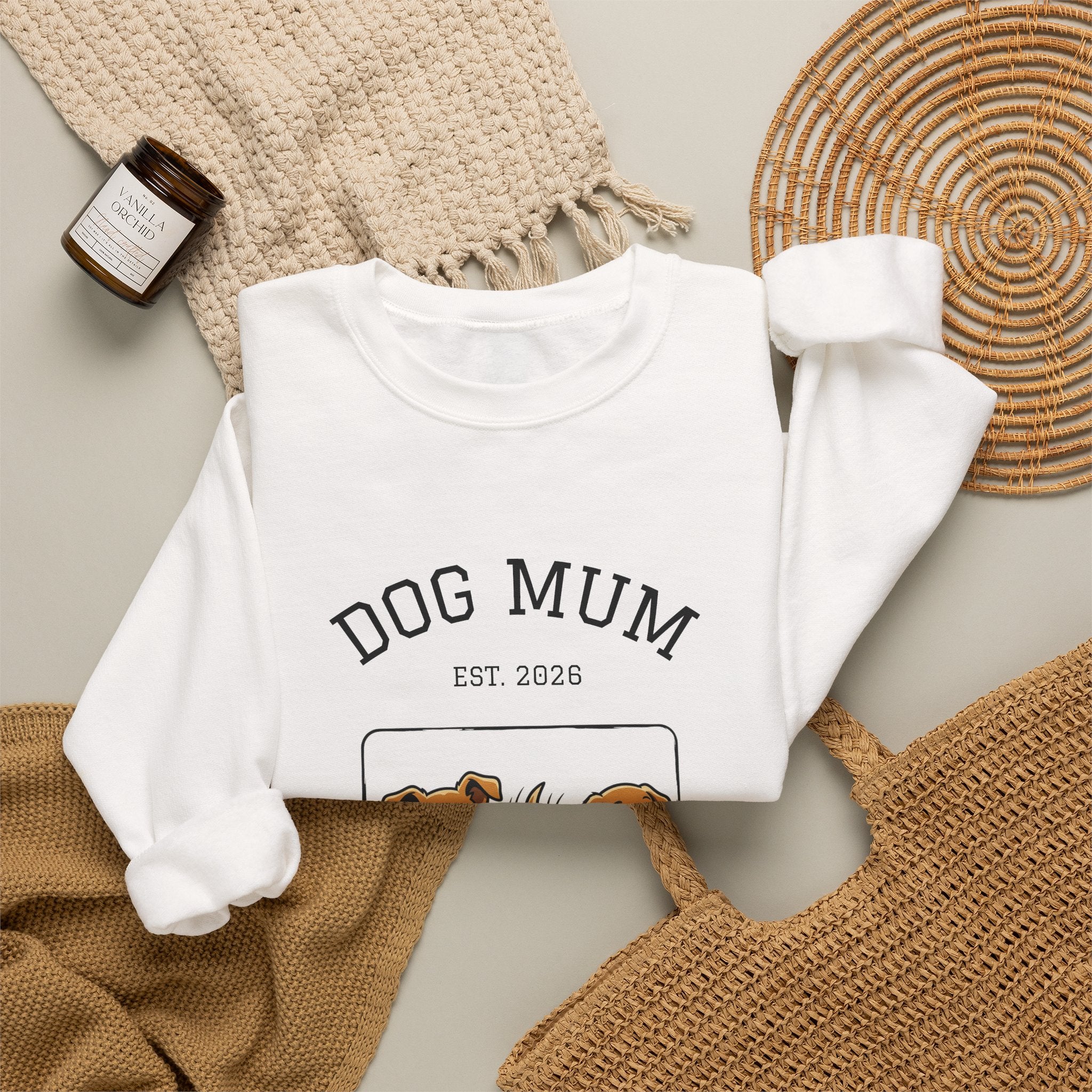 Dog Mum Crewneck Sweatshirt — Cute Dog Mom Graphic