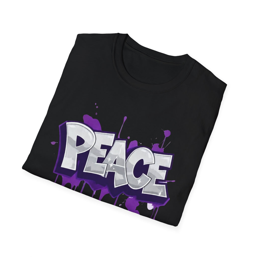Peace Graffiti T-Shirt Ladies — Paint Drip Streetwear Tee