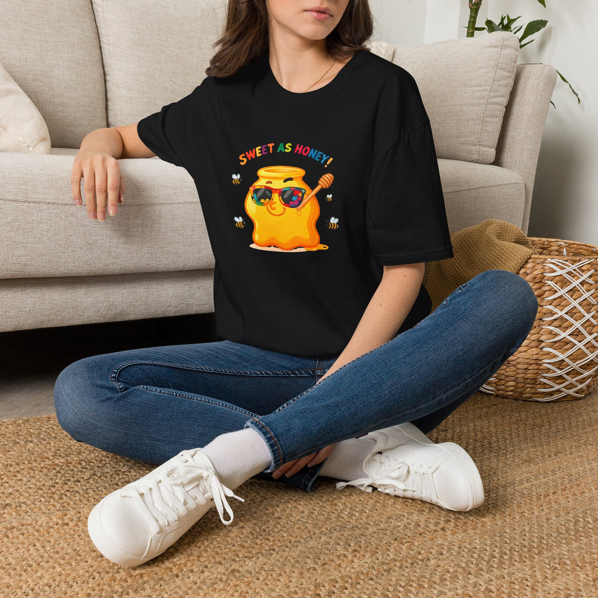 Sweet as Honey Unisex T-Shirt - Cute Graphic Tee, Casual Wear