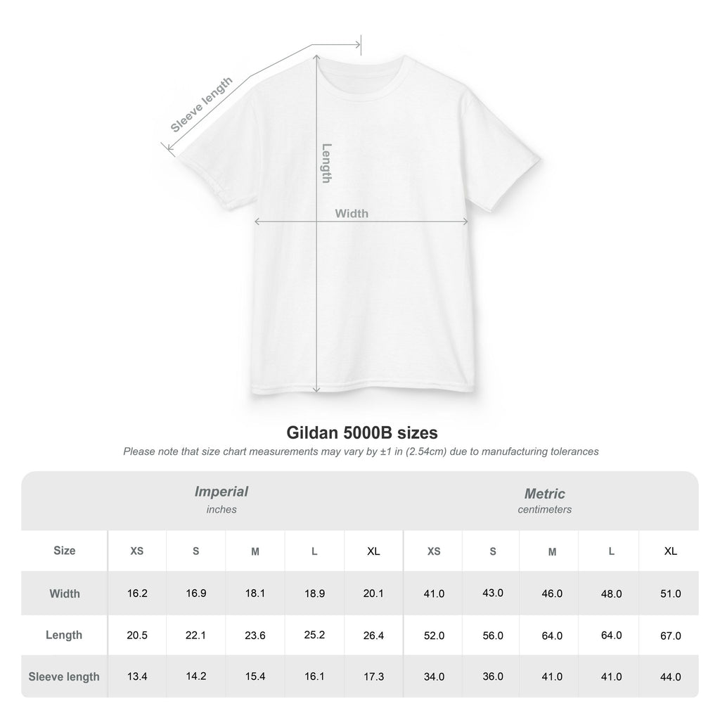 Kids white tee back view, plain design with faint measurement text overlay