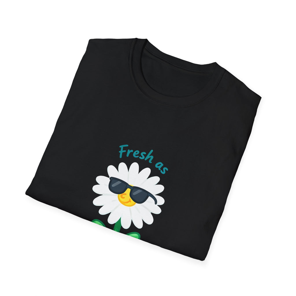 Fresh as a Daisy Unisex Softstyle T-Shirt, Floral Tee, Comfort Wear, Gift for Friends
