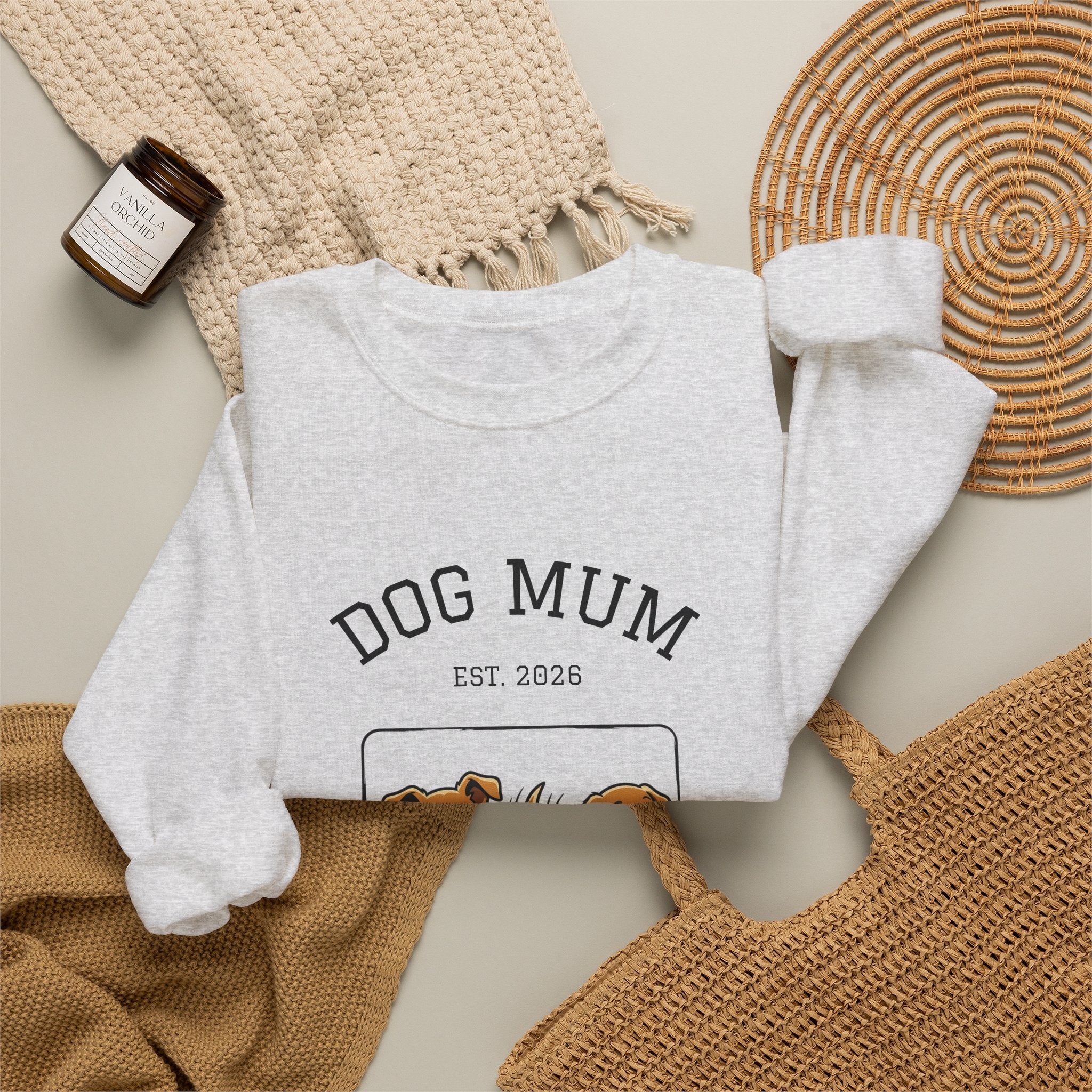 Dog Mum Crewneck Sweatshirt — Cute Dog Mom Graphic
