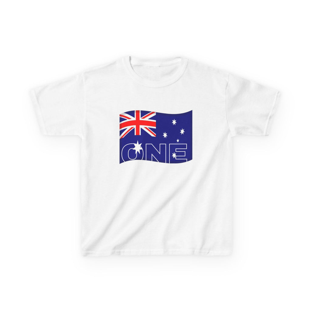 Kids Tee — Australian Flag "ONE" Design