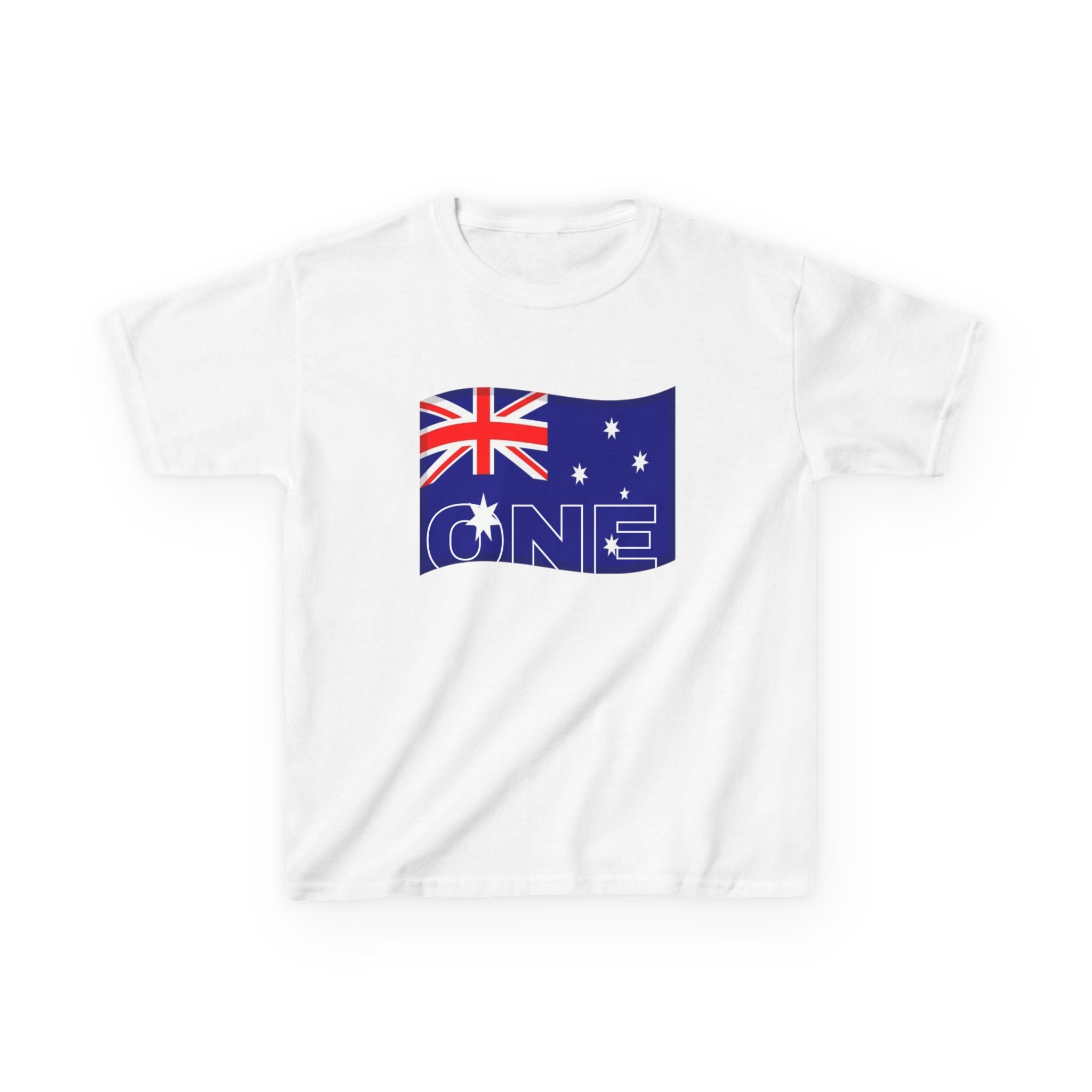 Kids Tee — Australian Flag "ONE" Design