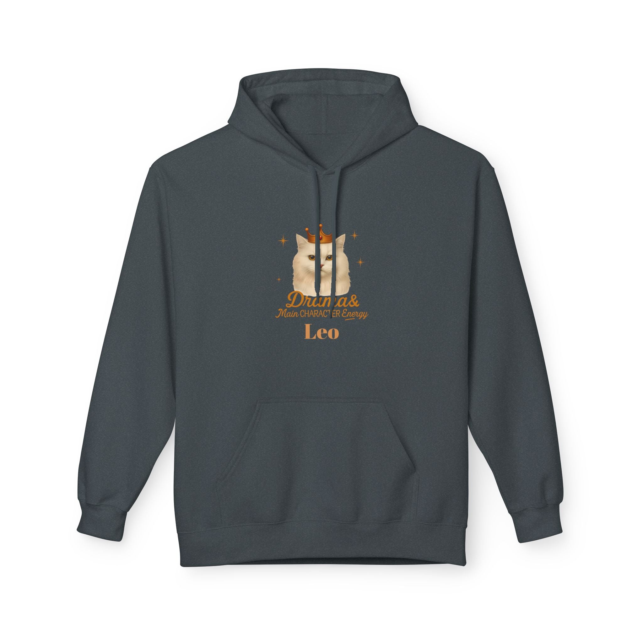 Leo Cat Drama & Main Character Energy Hoodie