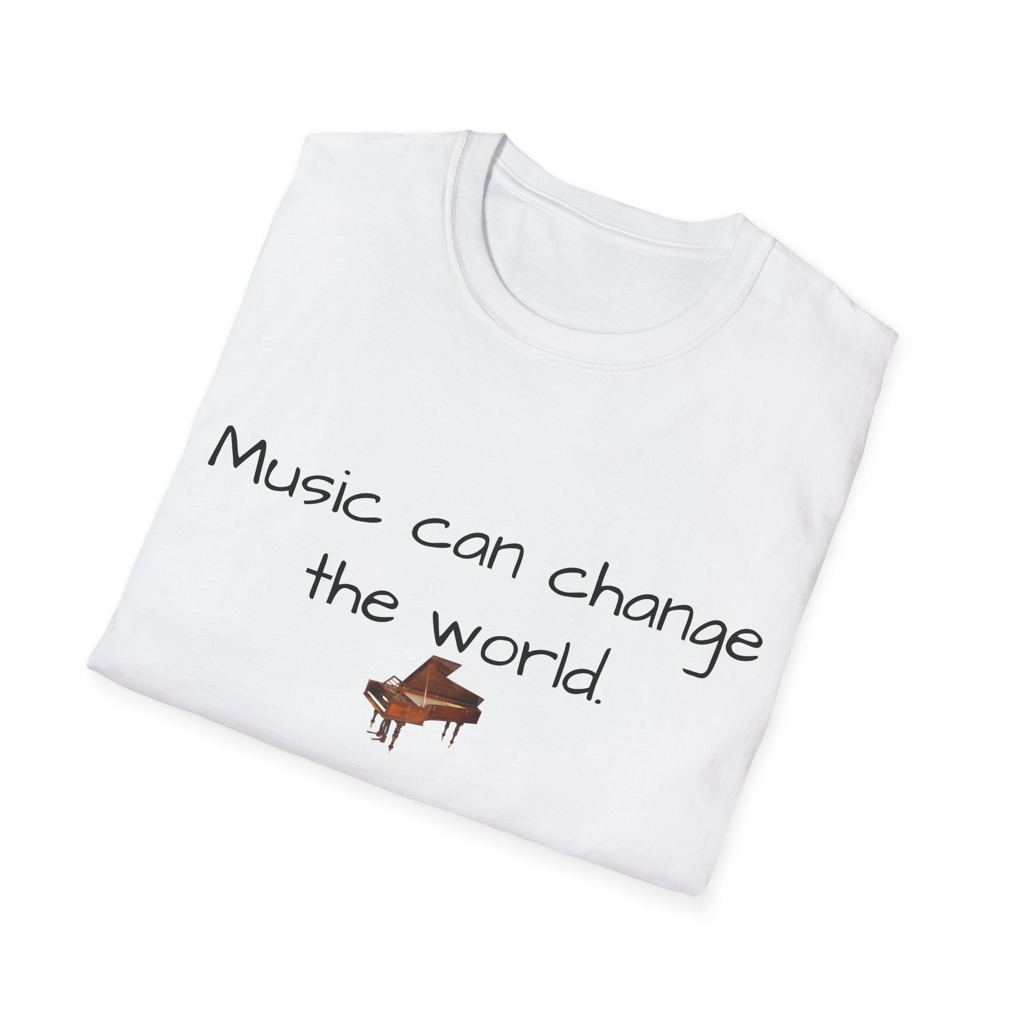 Inspirational Quote Tee, Unisex Softstyle T-Shirt, Music Lover Gift, Casual Wear