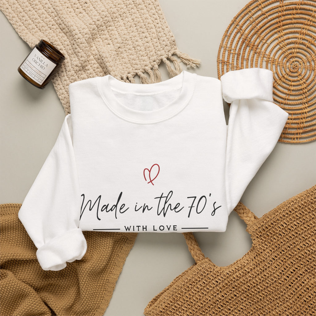 Made in the 70's Crewneck Sweatshirt — Vintage Born in the 70s Gift