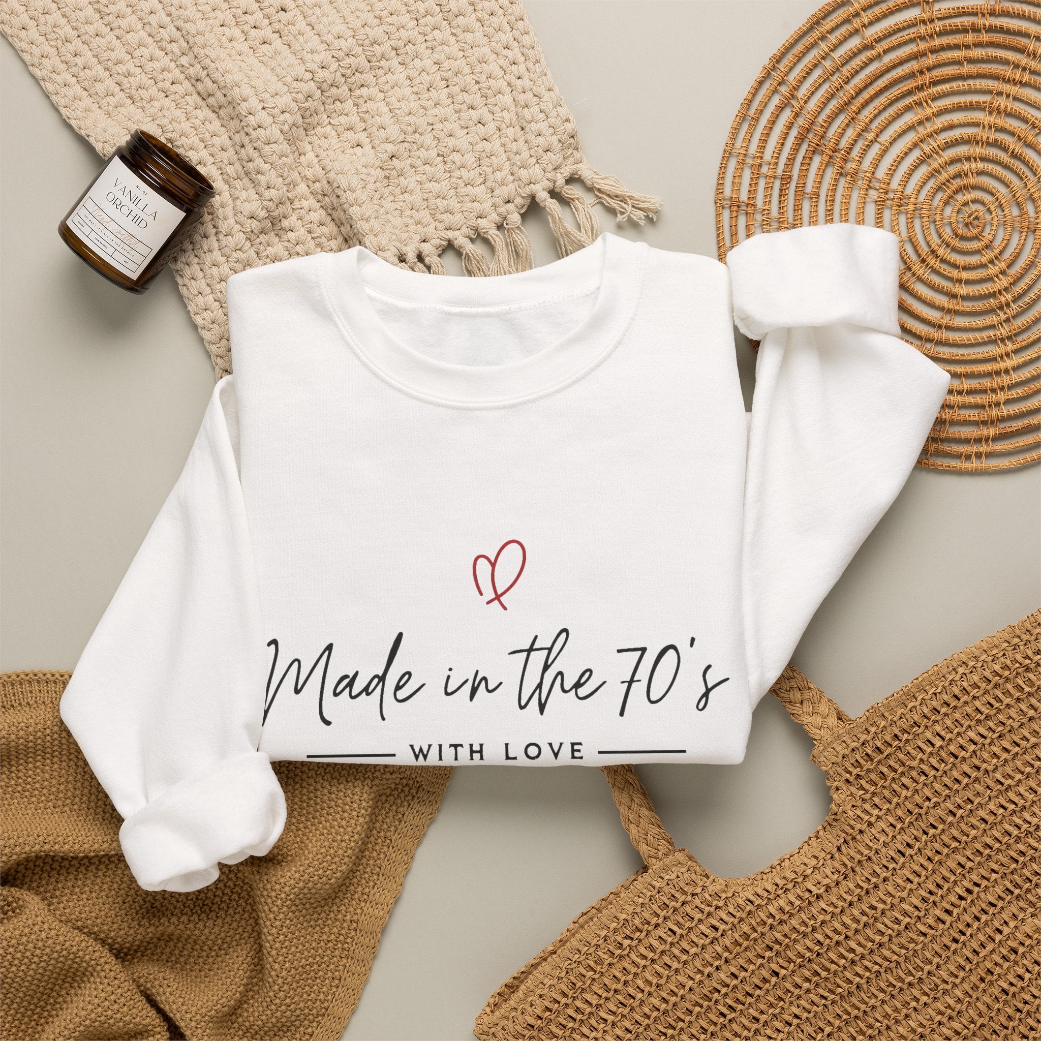 Made in the 70's Crewneck Sweatshirt — Vintage Born in the 70s Gift