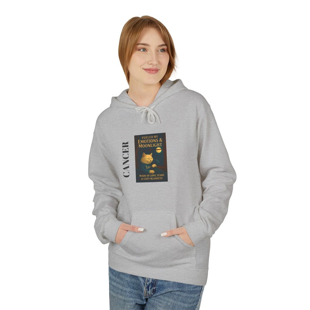 Cancer Zodiac Cat Moonlight Hooded Sweatshirt