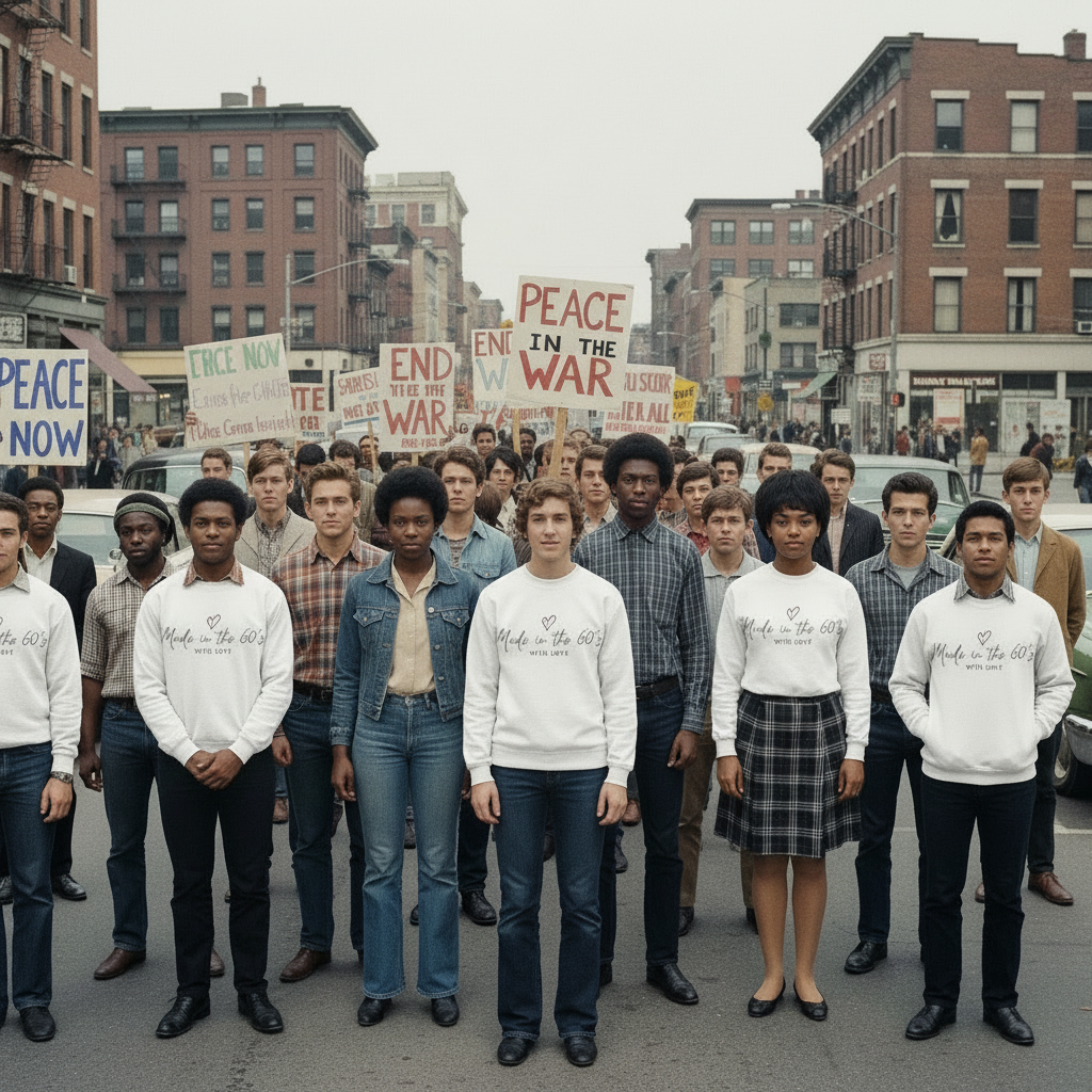 Made in the 60's Unisex Heavy Blend™ Crewneck Sweatshirt - Made in the 60's with love..