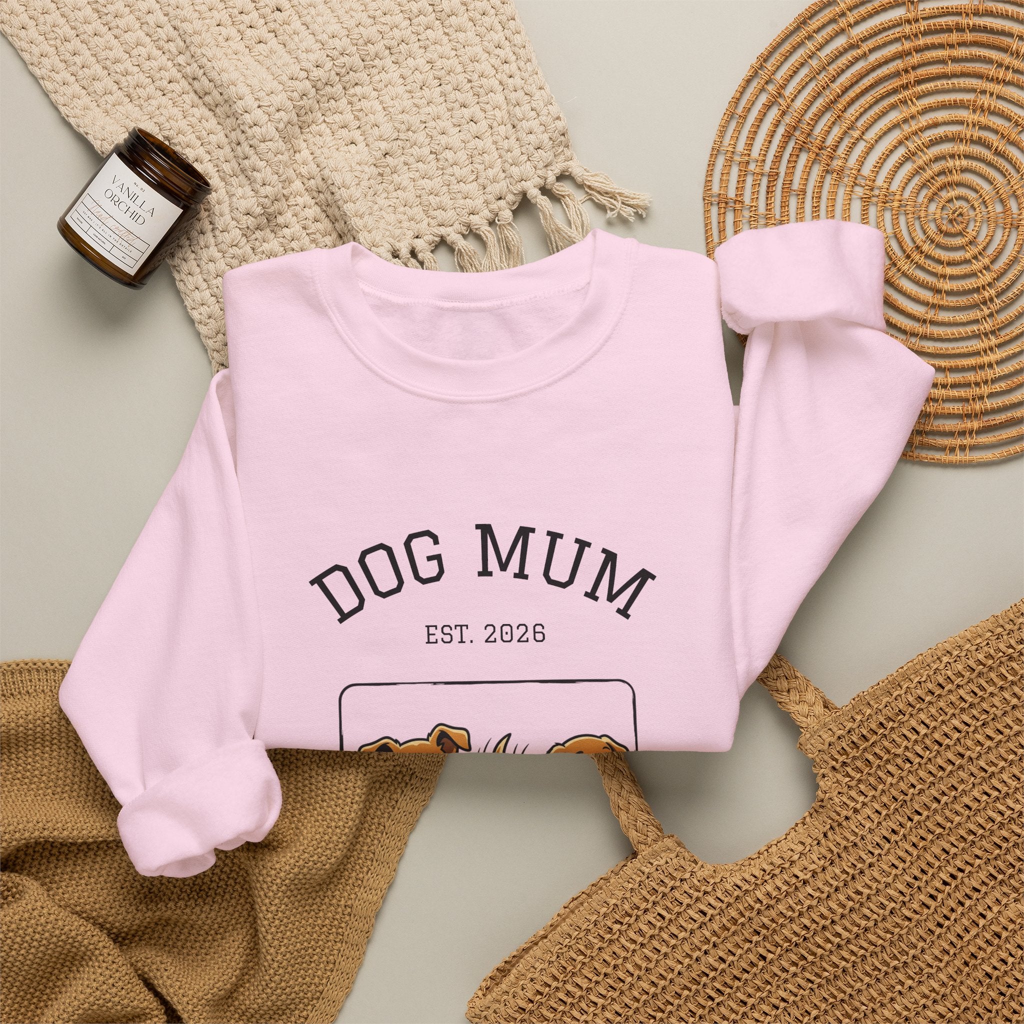 Dog Mum Crewneck Sweatshirt — Cute Dog Mom Graphic