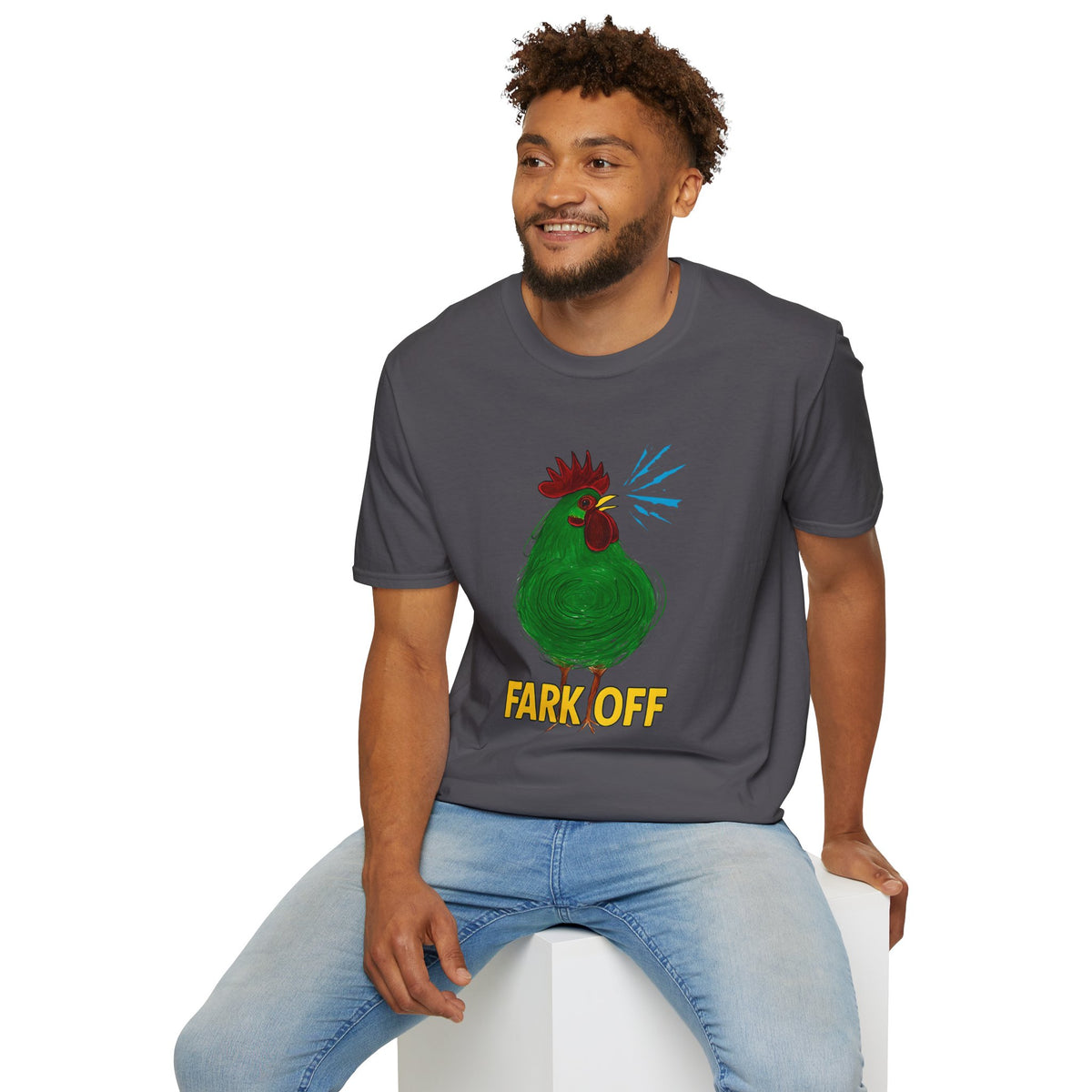 Funny Chicken Graphic T-Shirt, Humor Tee, Farm-Inspired Apparel