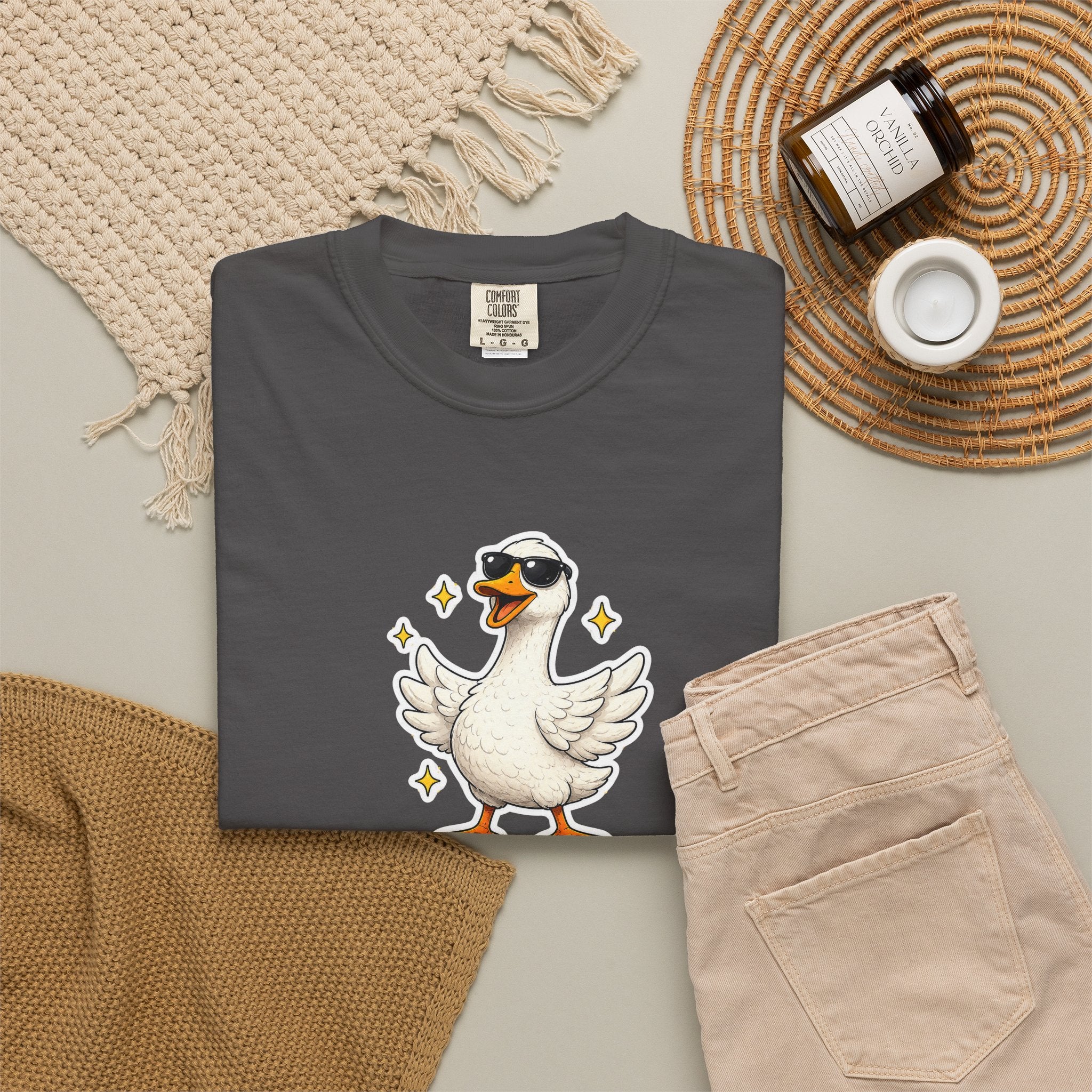 Confidence Goose T-Shirt — Funny Motivational Graphic Tee