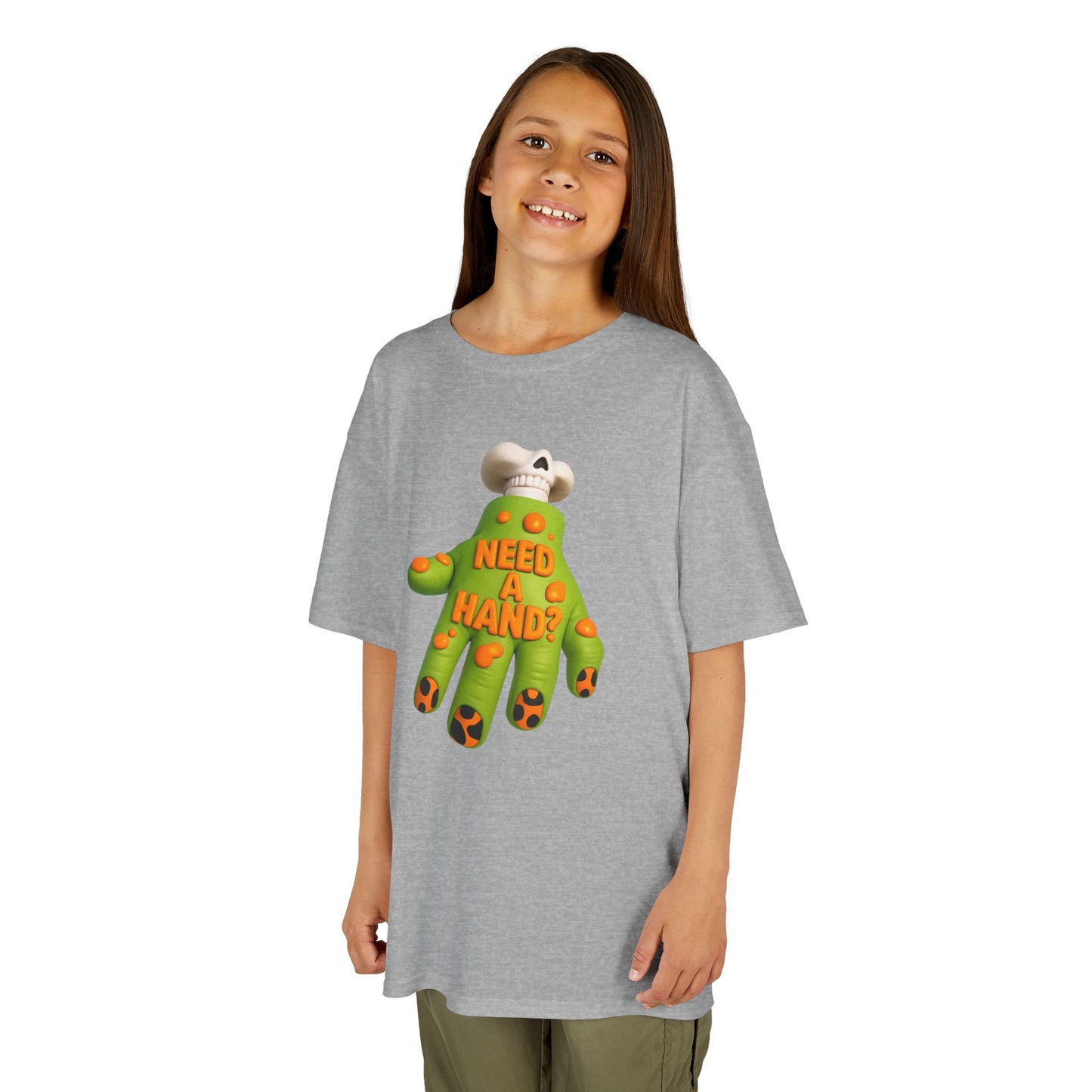 Playful Kids Tee with 'Need a Hand?' Design - Fun Gift, Unique Children's Clothing, Halloween Costume, Family Gatherings, Everyday Wear