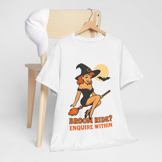 Halloween Witch Tee, Unisex Cotton T-Shirt, Spooky Apparel, Cute Halloween Shirt, Witchy Gifts, Fun Costume Top