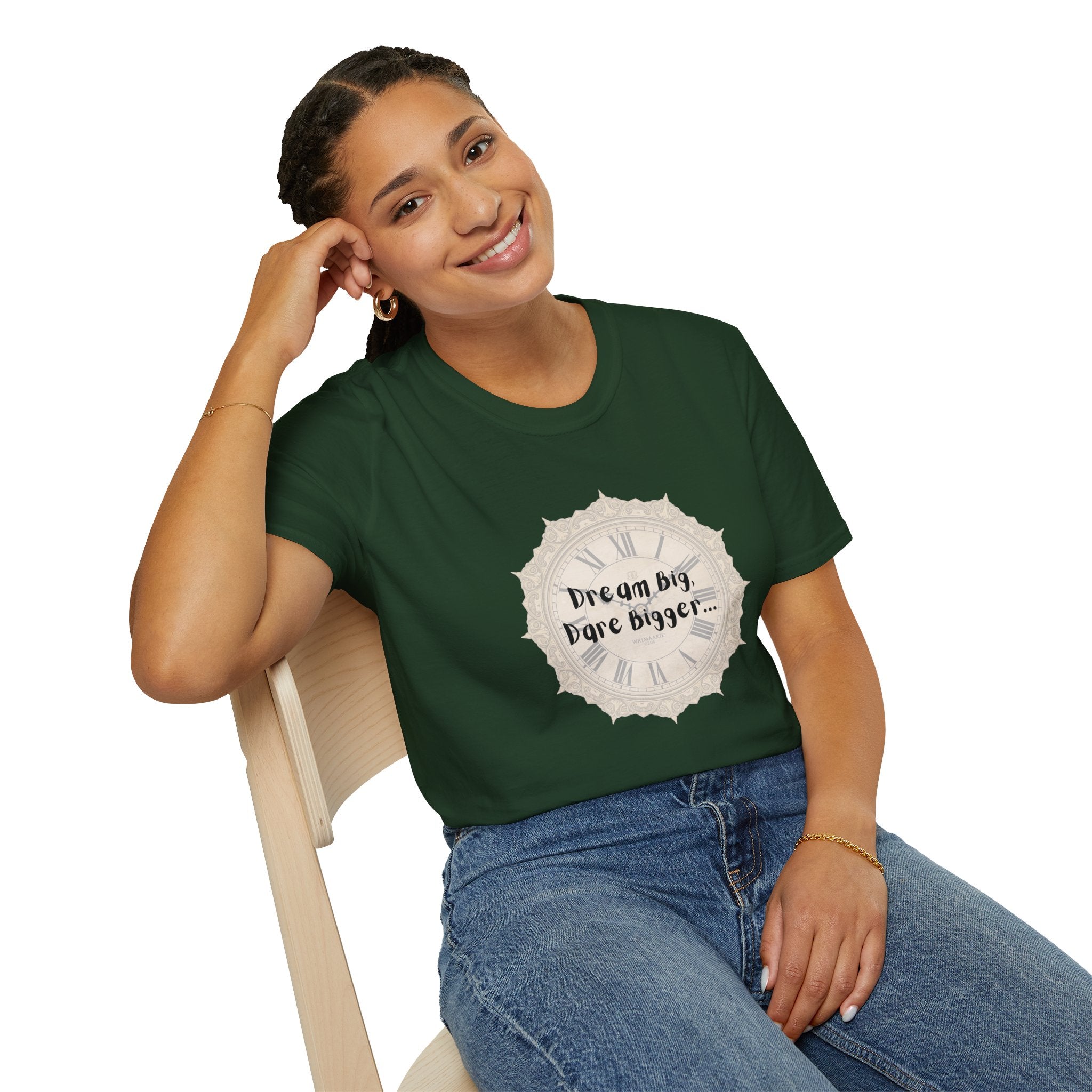 T-Shirt Inspirational Tee for Motivation, Dream Big, Gift for Dreamers, Casual Wear