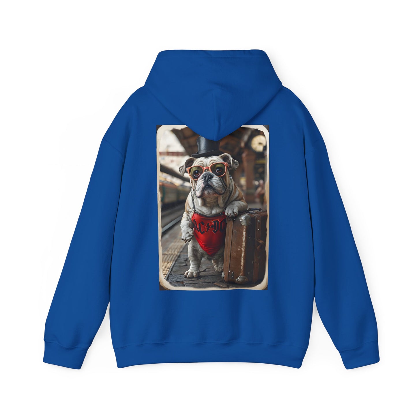 AC/DC Inspired Whole Lotta Rosie Bulldog Unisex Heavy Blend™ Hooded Sweatshirt