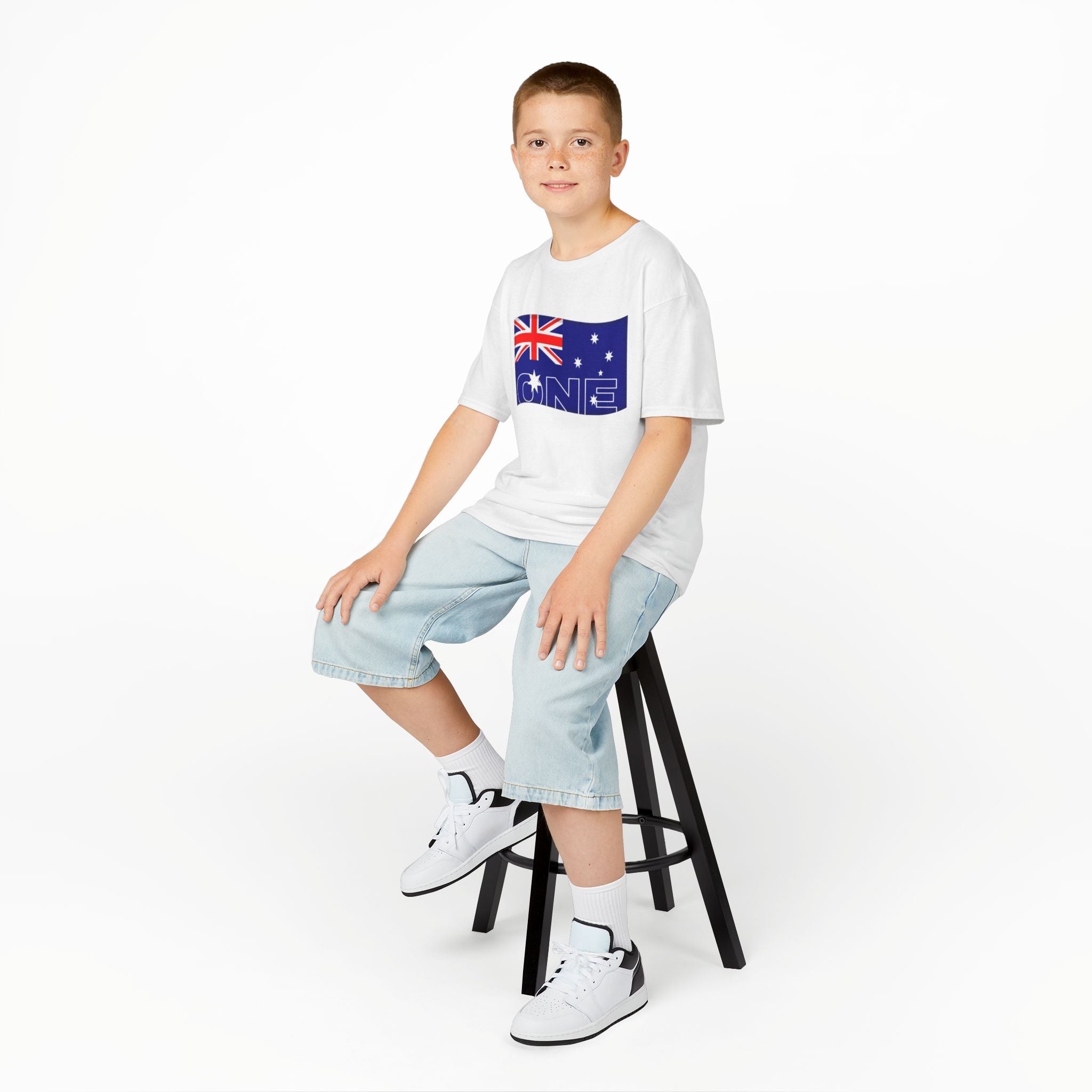 Kids Tee — Australian Flag "ONE" Design