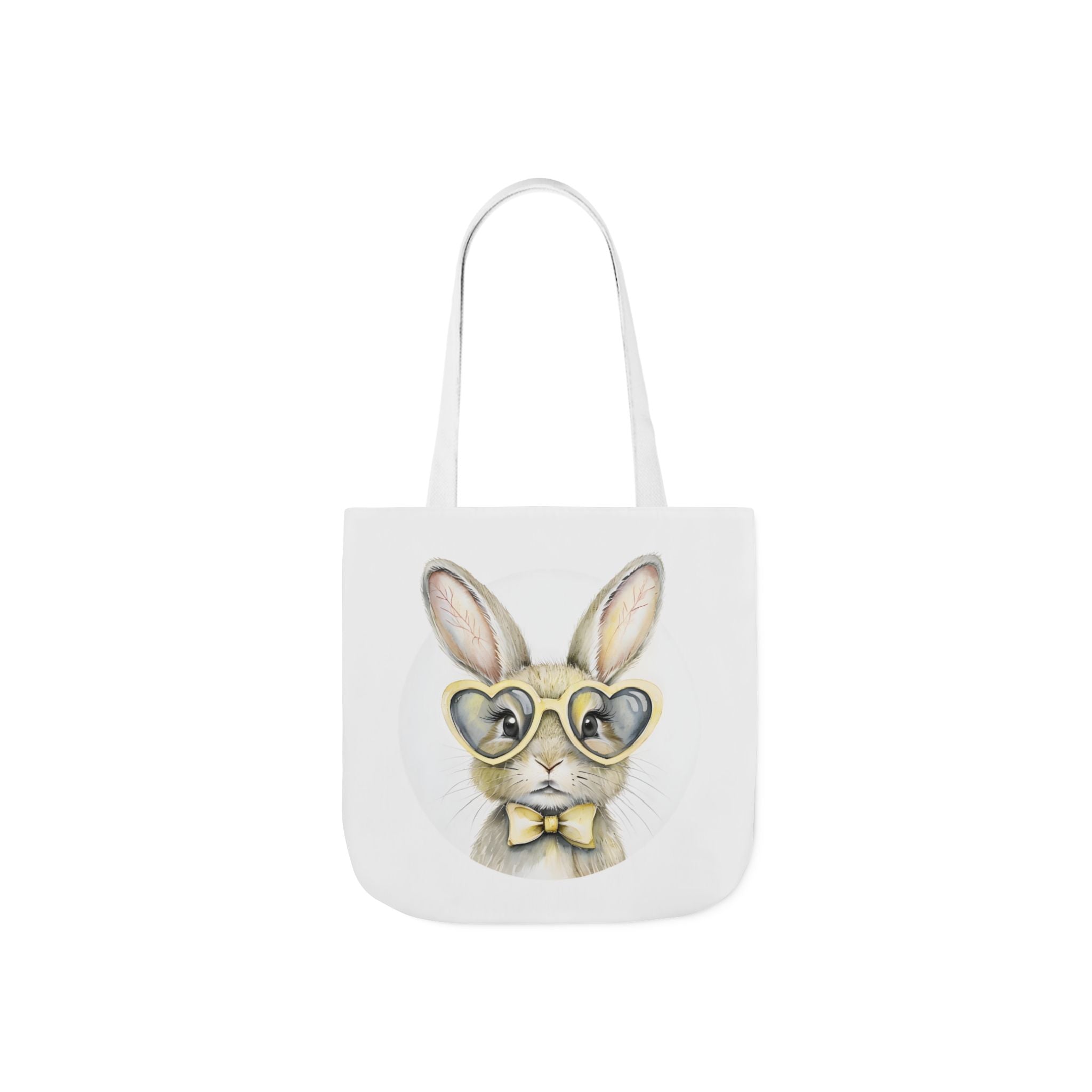 Cute Double Sided Bunny Canvas Tote Bag, Cute Eco-Friendly Shopper, Rabbit Gift, Spring Picnic, Easter Tote, Stylish Animal Art