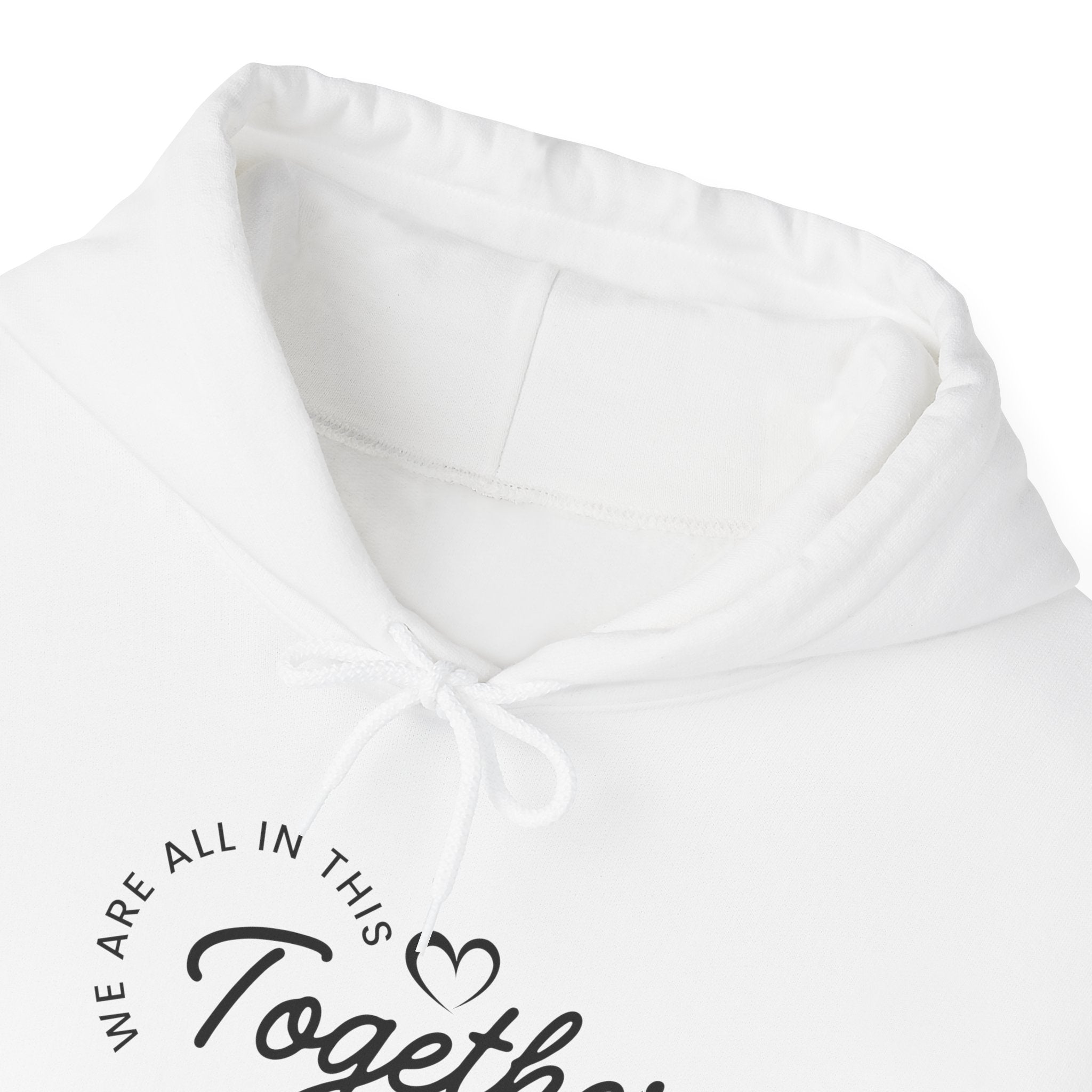 Unisex Australia ONE Map Hoodie — "All In This Together" Patriotic Pullover, Sleeves and Back design
