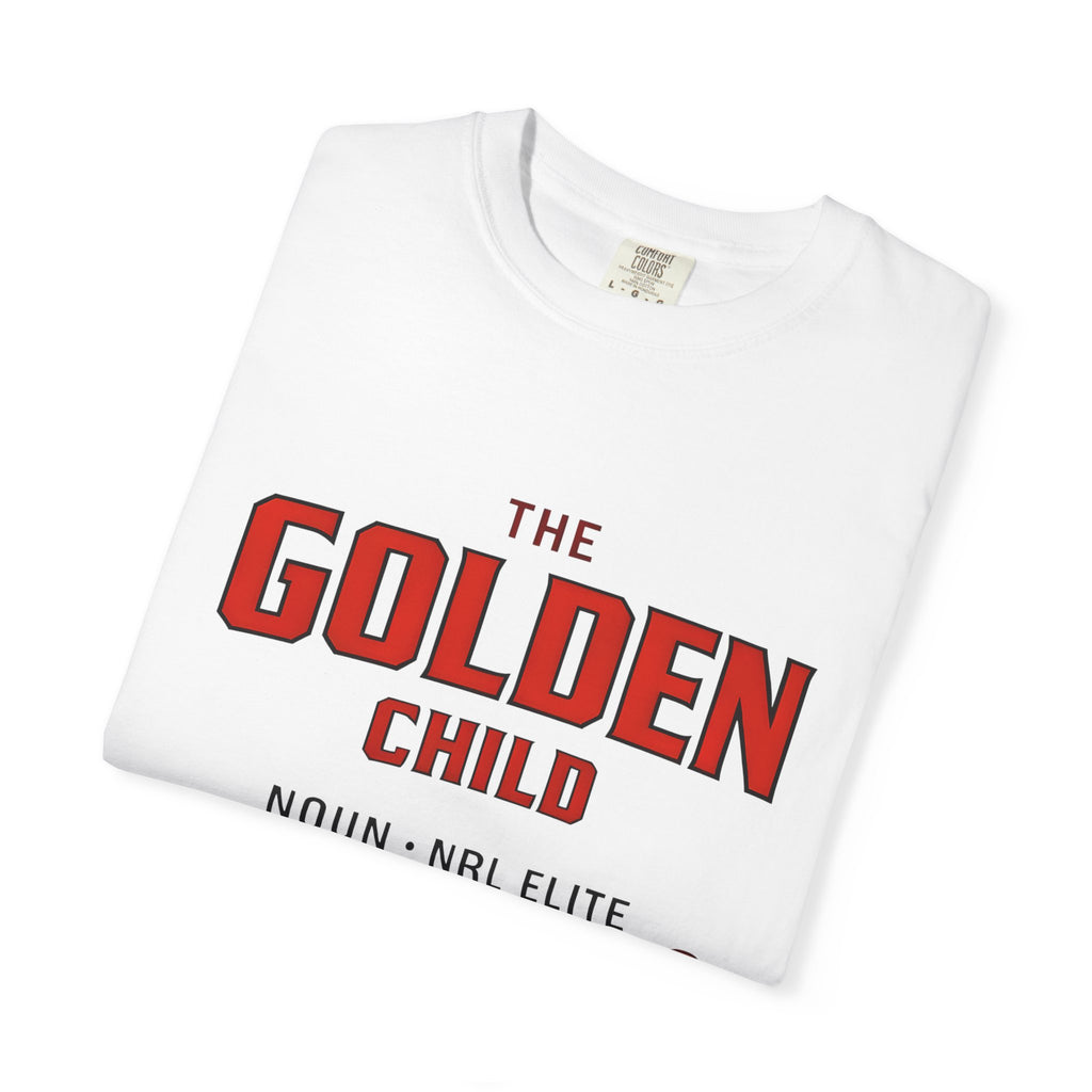 The Golden Child Graphic T-Shirt — 'The Golden Child' Sports Humour Tee with Definition Print