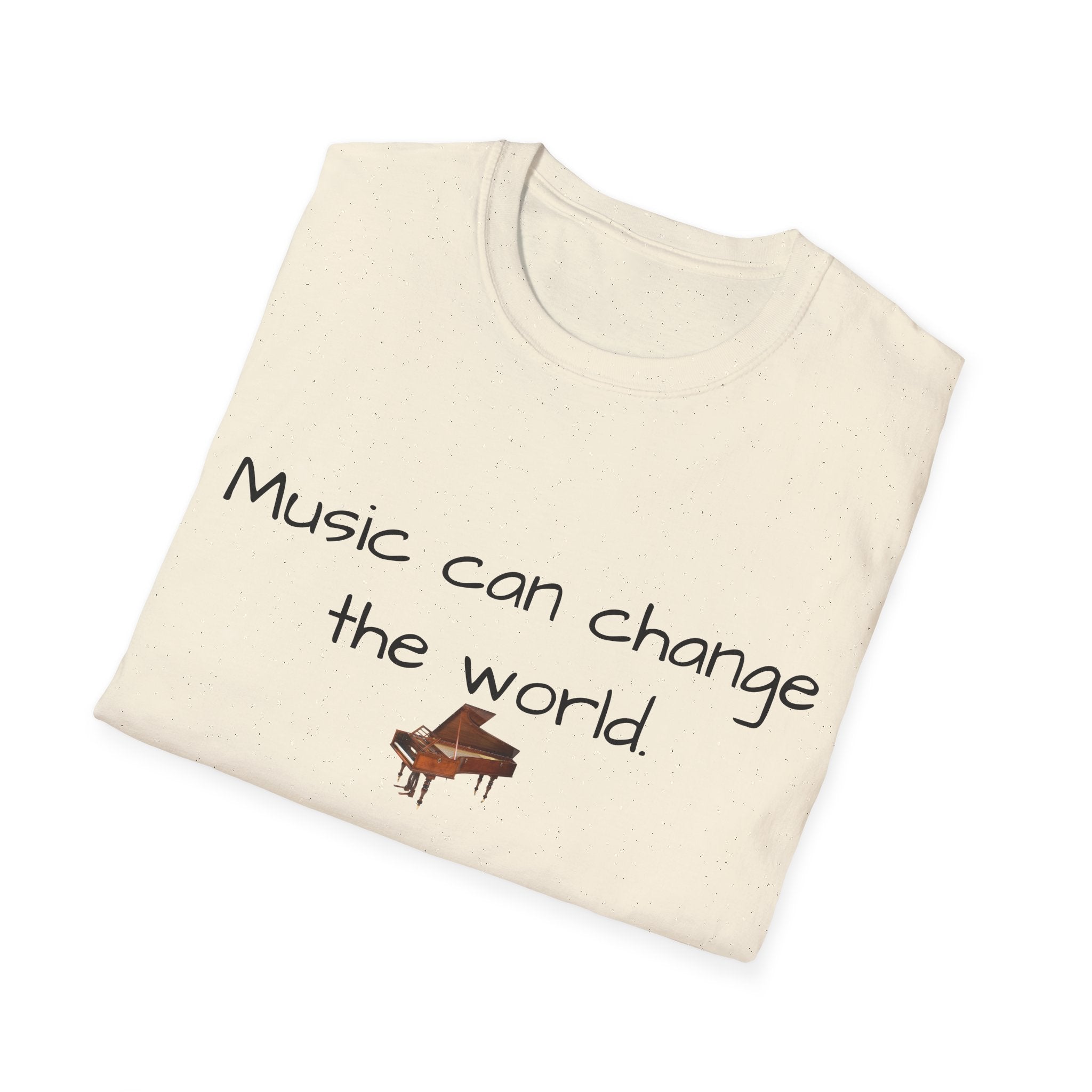 Inspirational Quote Tee, Unisex Softstyle T-Shirt, Music Lover Gift, Casual Wear
